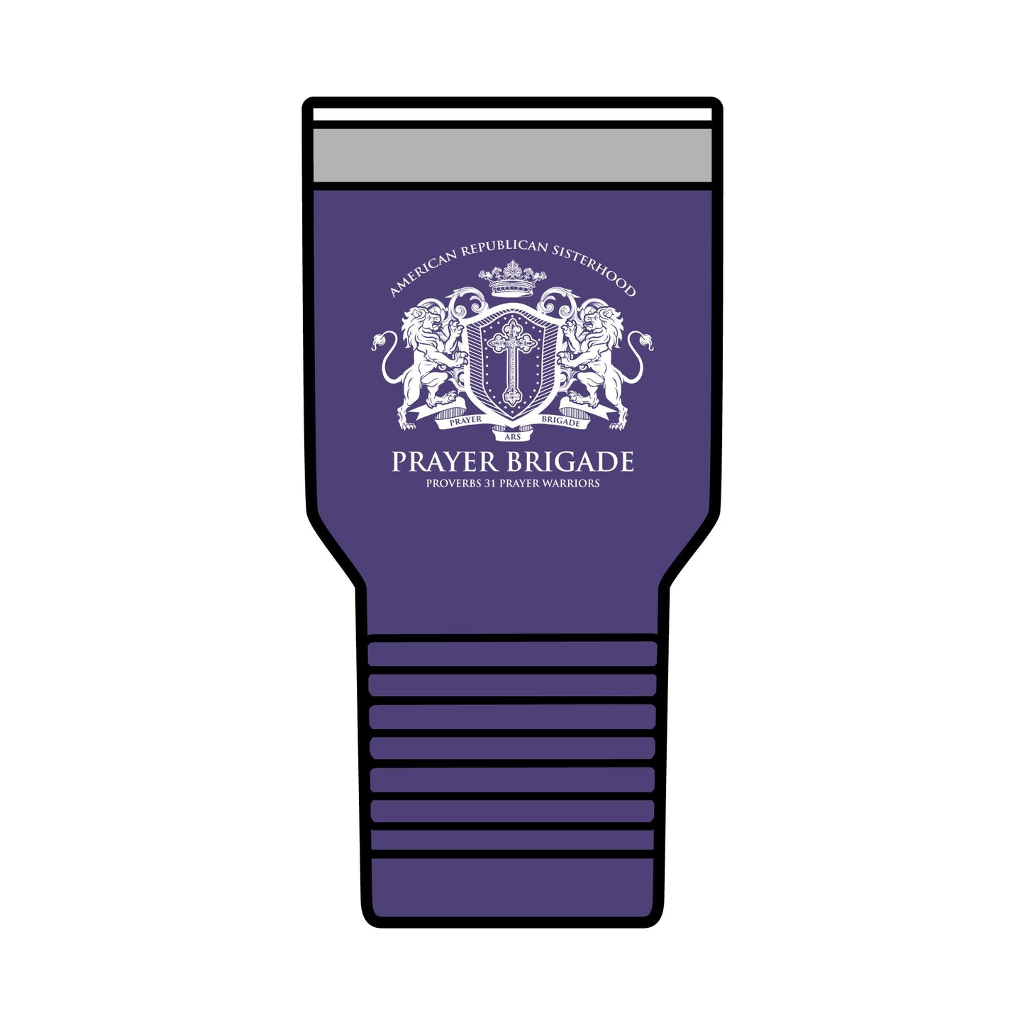 ARS Prayer Brigade Insulated Tumbler (30oz - White Logo)