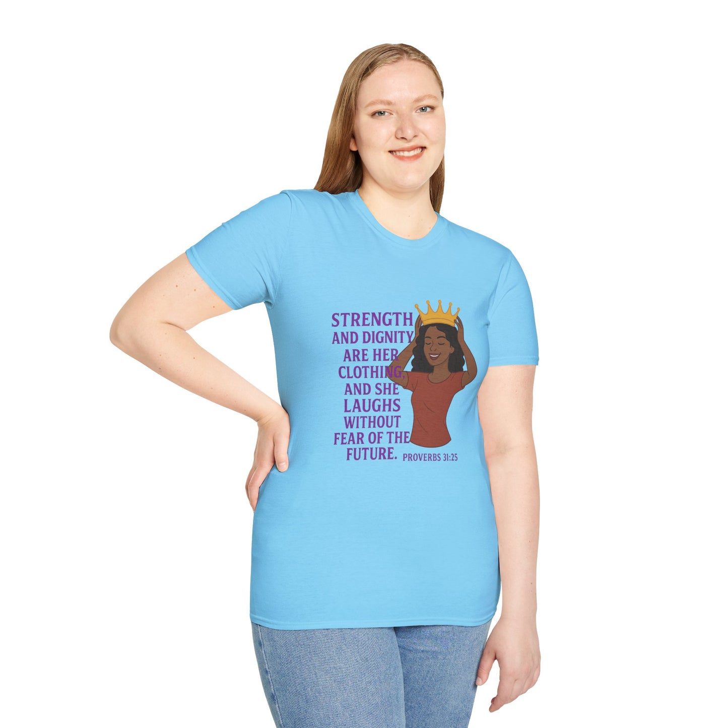 "Strength & Dignity" Bible Verse Women's Relaxed Tshirt