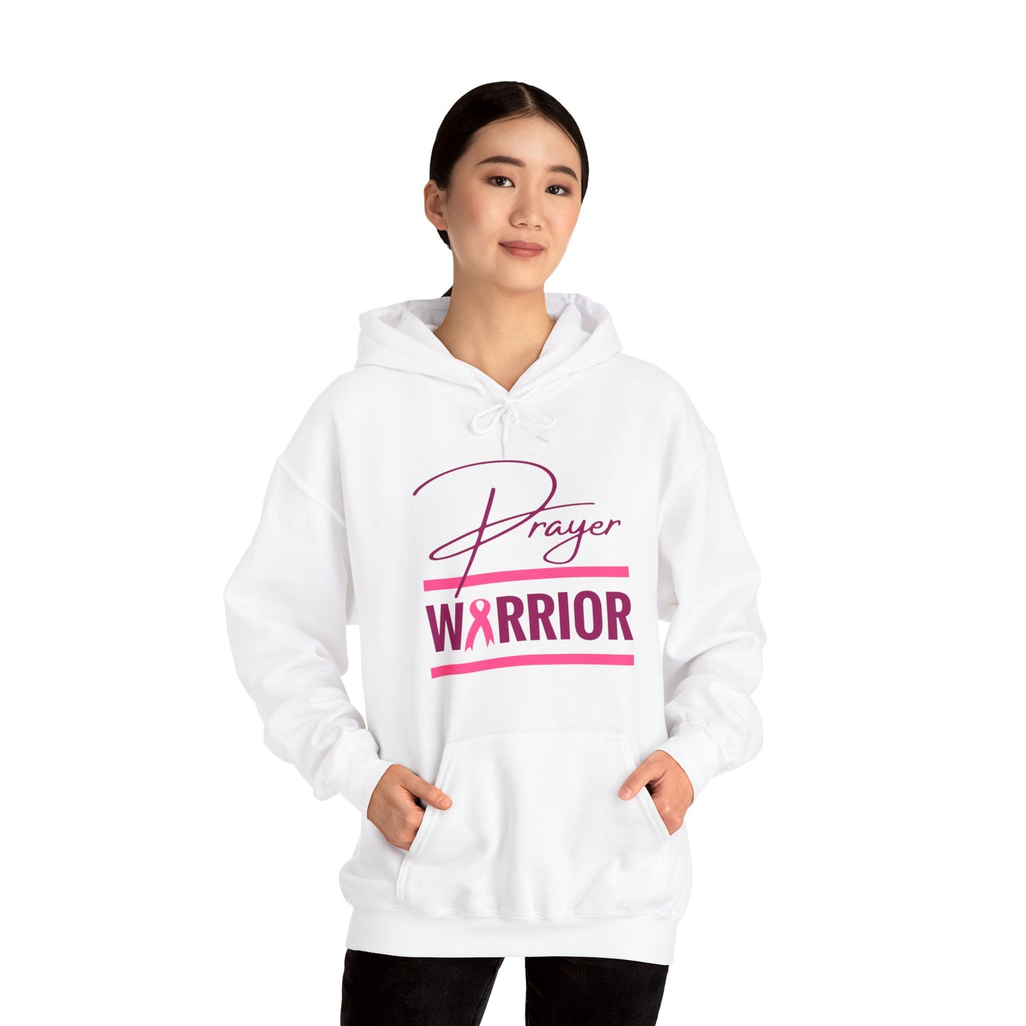 Prayer Warrior Breast Cancer Women's Sweatshirt (Pink Logo) - Sweet Baby Jeez Teez