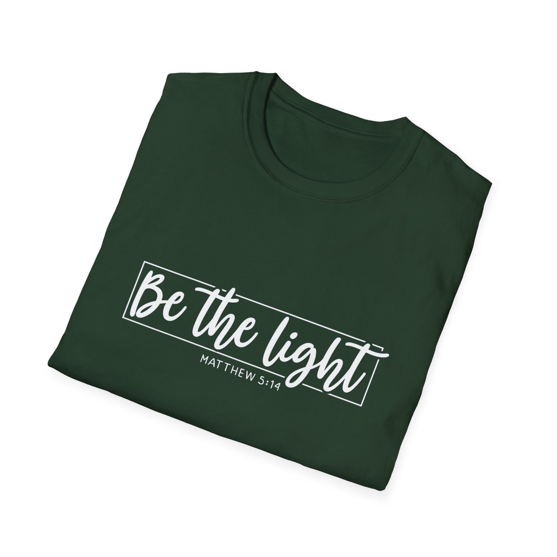 Be the Light Womens Relaxed/Plus Tshirt (White Logo) - Sweet Baby Jeez Teez