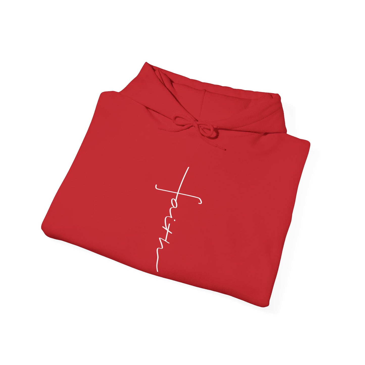 Cross Made From Faith Women's Hoodie (White) - Sweet Baby Jeez Teez