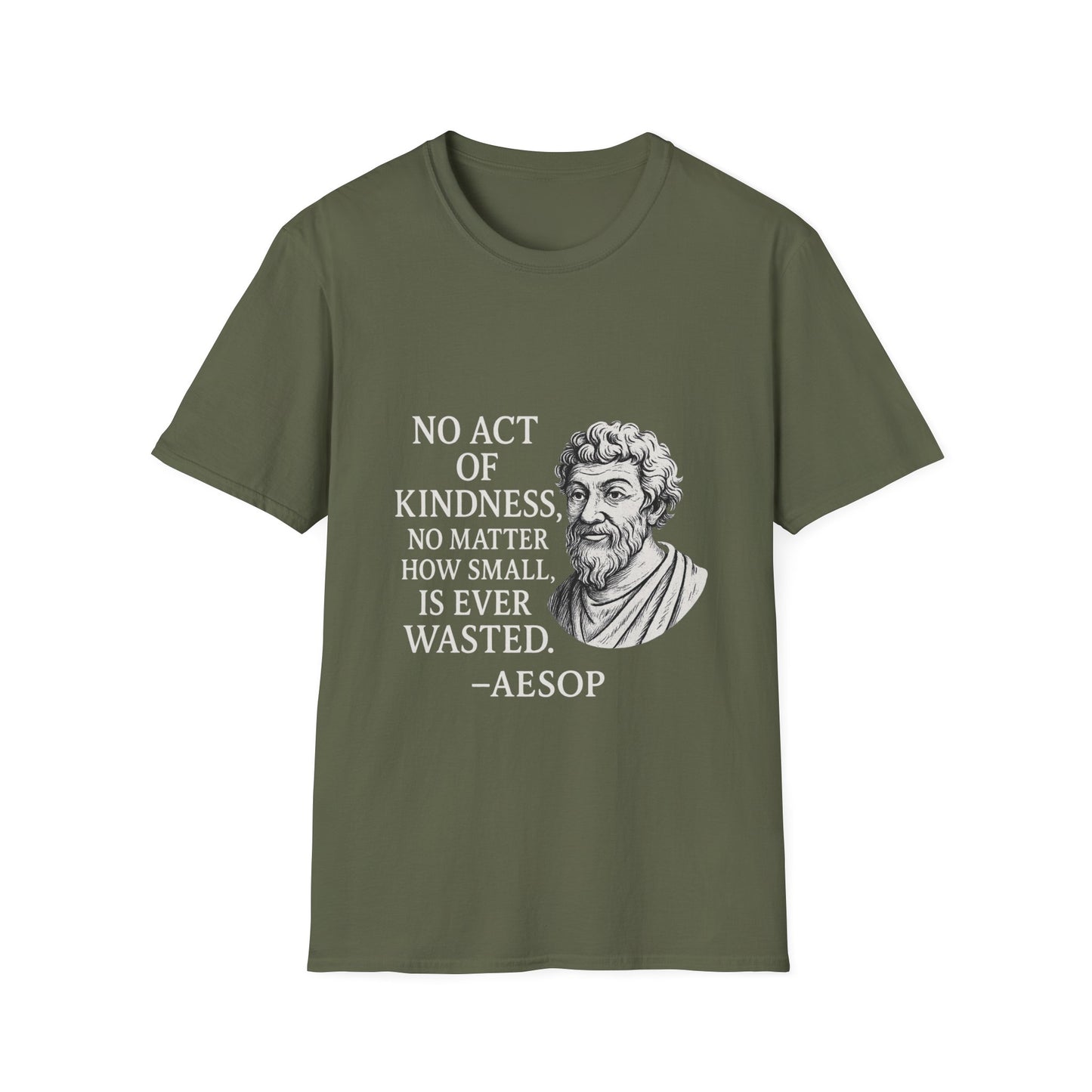 "Act of Kindness" Aesop Unisex Softstyle T-Shirt (IM Logo)