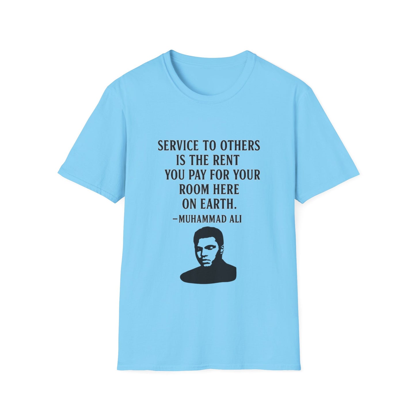 "Service to Others" Ali Unisex Softstyle Tshirt (IM Logo)