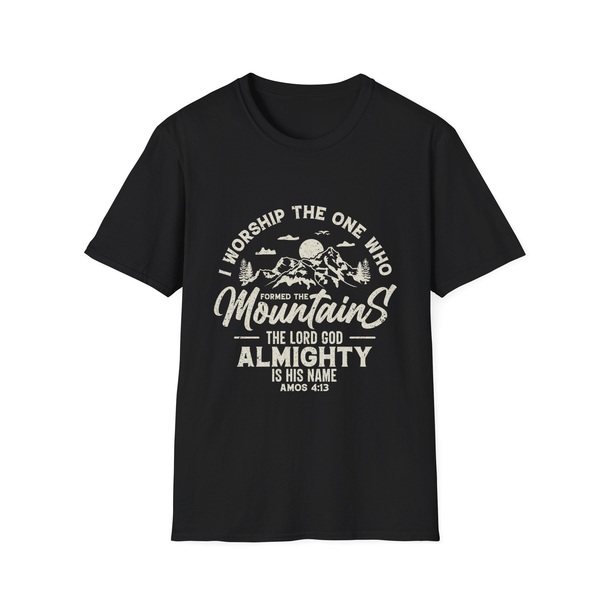 Mountains Men's Tshirt (Tan Logo)