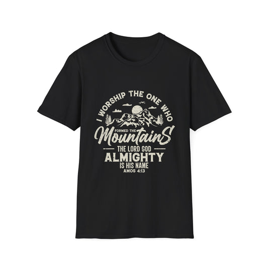 Mountains Men's Tshirt (Tan Logo)