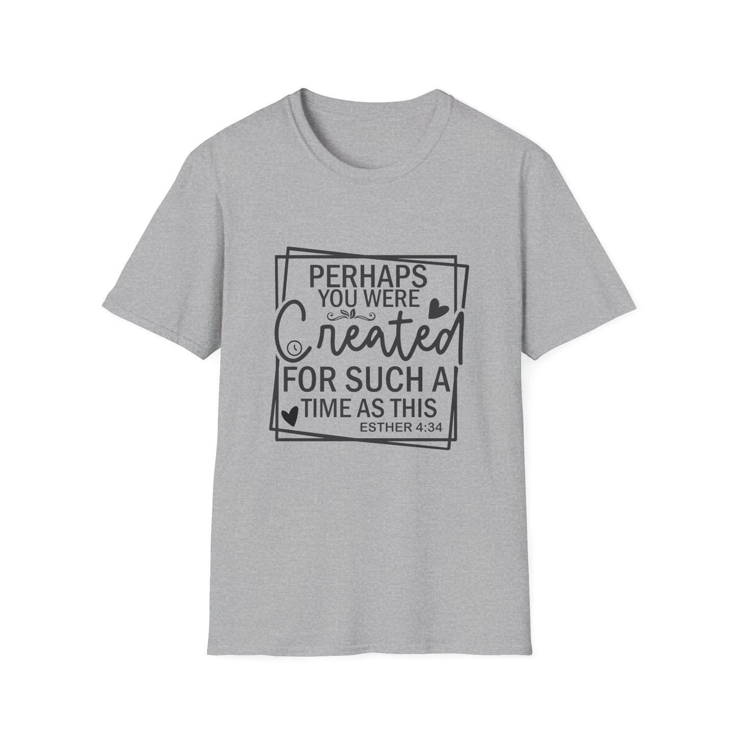 Esther 4:14 Women's Relaxed Softstyle Tshirt (Black Logo) - Sweet Baby Jeez Teez