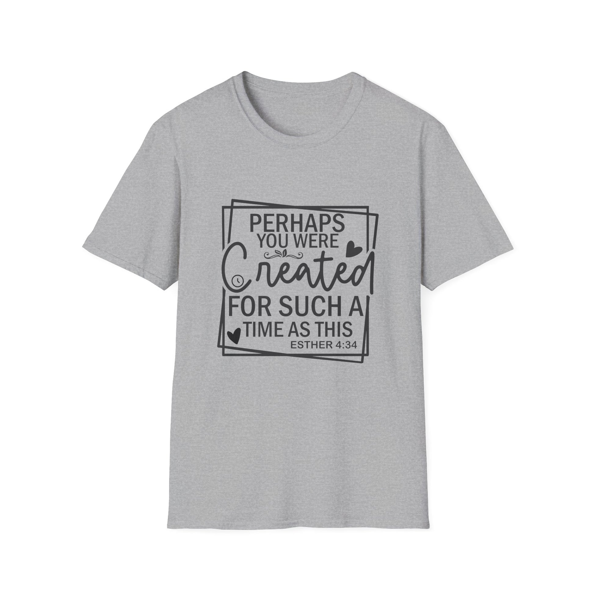 Esther 4:14 Women's Relaxed Softstyle Tshirt (Black Logo) - Sweet Baby Jeez Teez