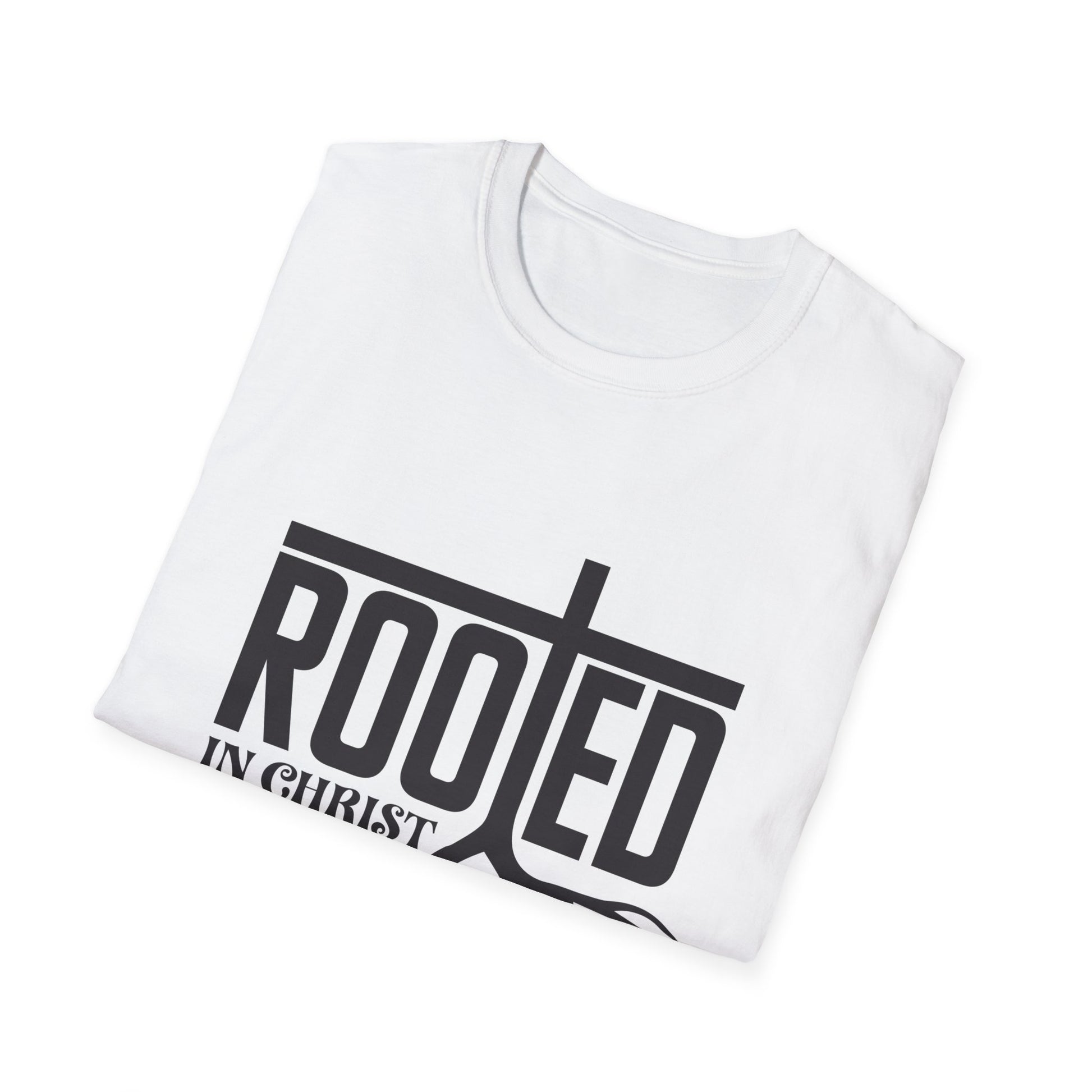 Rooted Men's Tshirt (Black Logo) - Sweet Baby Jeez Teez