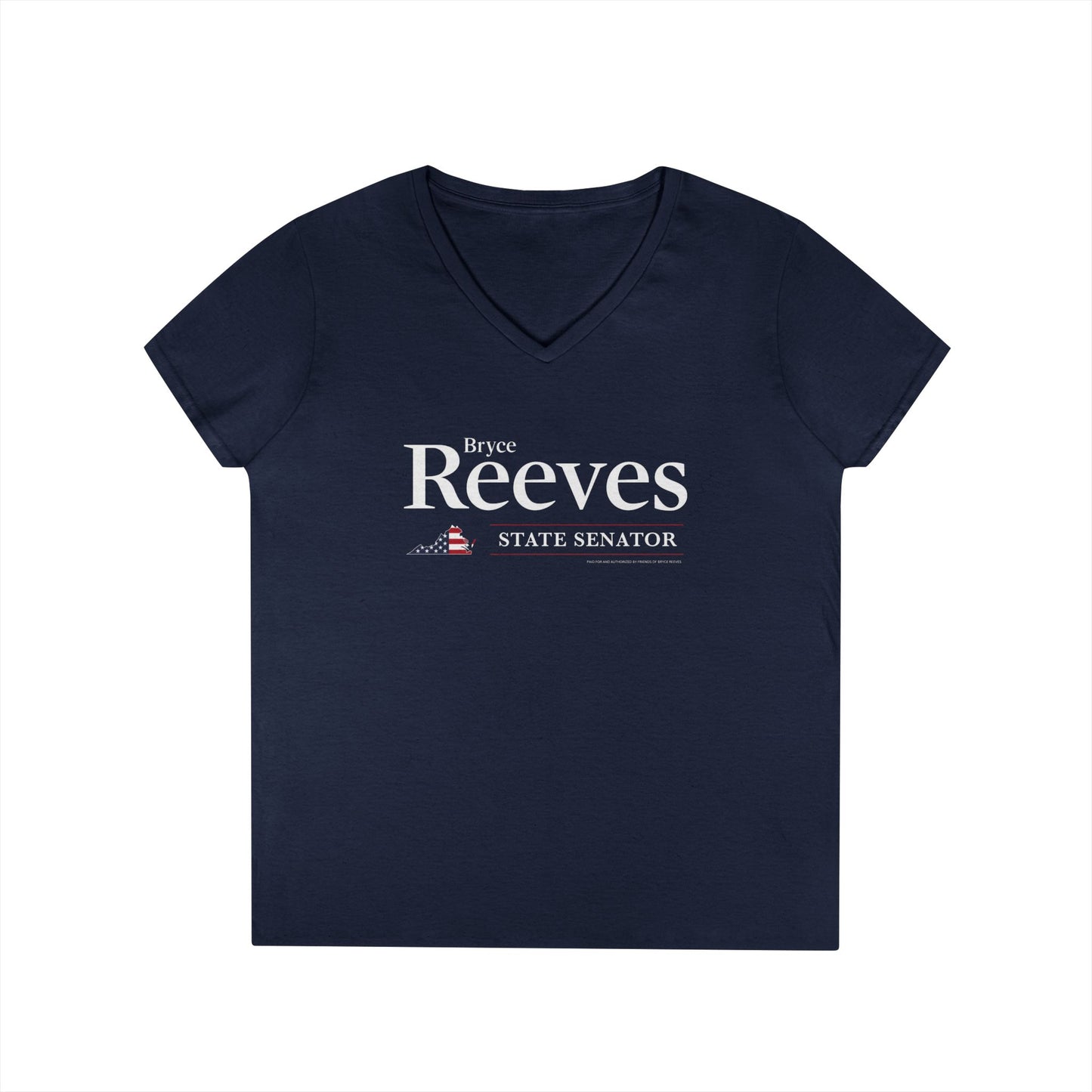 Bryce Reeves Logo Women's V-Neck T-Shirt - Sweet Baby Jeez Teez