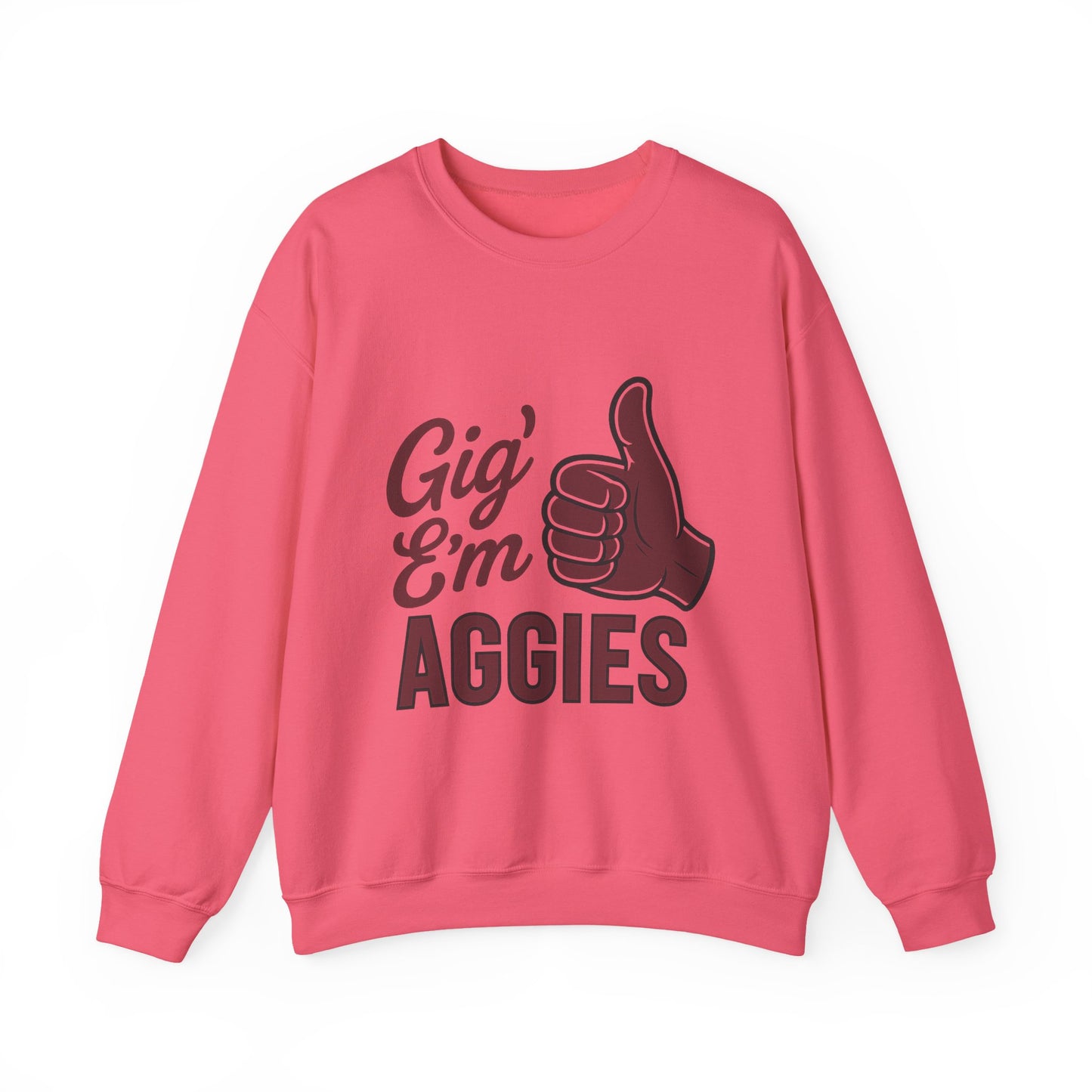 Gig 'Em Aggies Texas A&M Unisex Crewneck Sweatshirt - Sweet Baby Jeez Teez