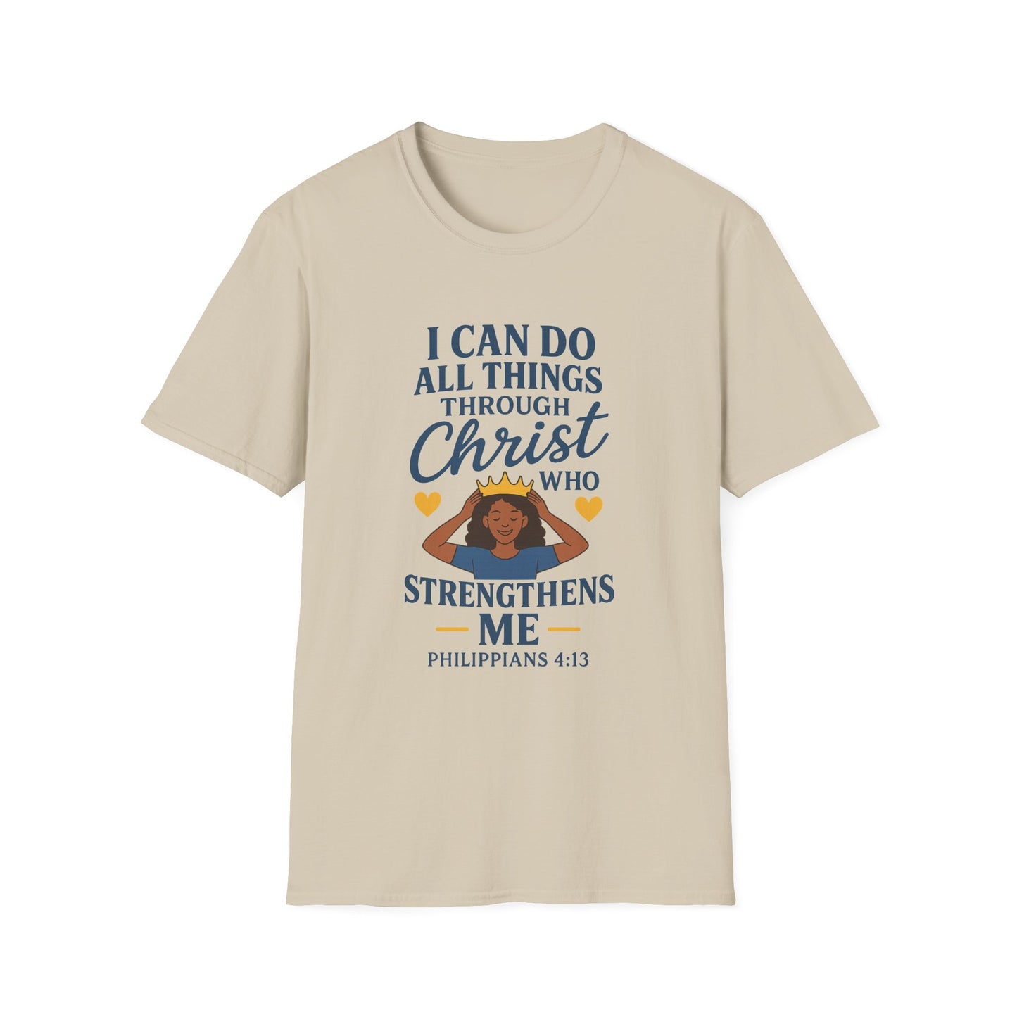 "I Can Do All Things Through Christ" Women's Relaxed Softstyle Tshirt