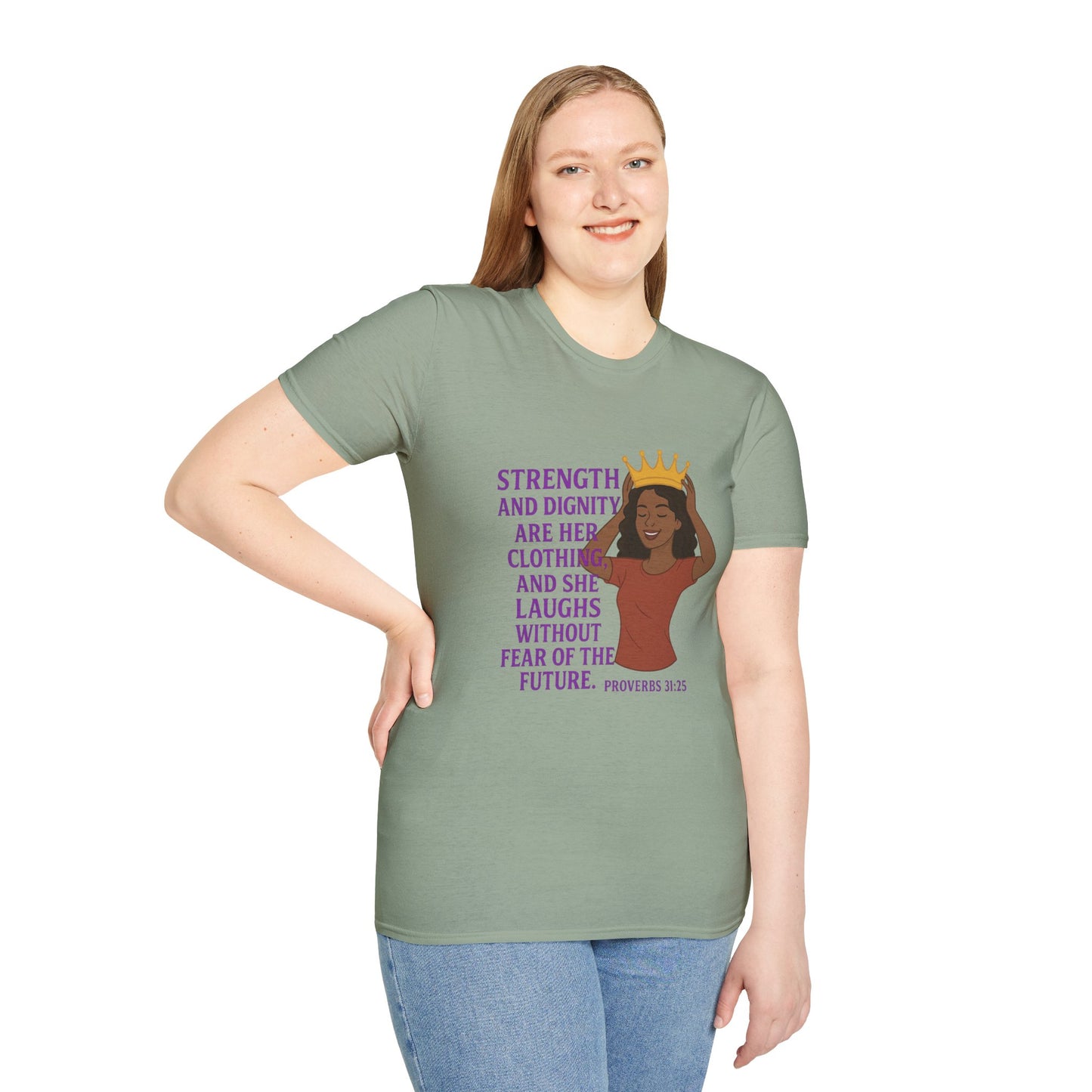 "Strength & Dignity" Bible Verse Women's Relaxed Tshirt