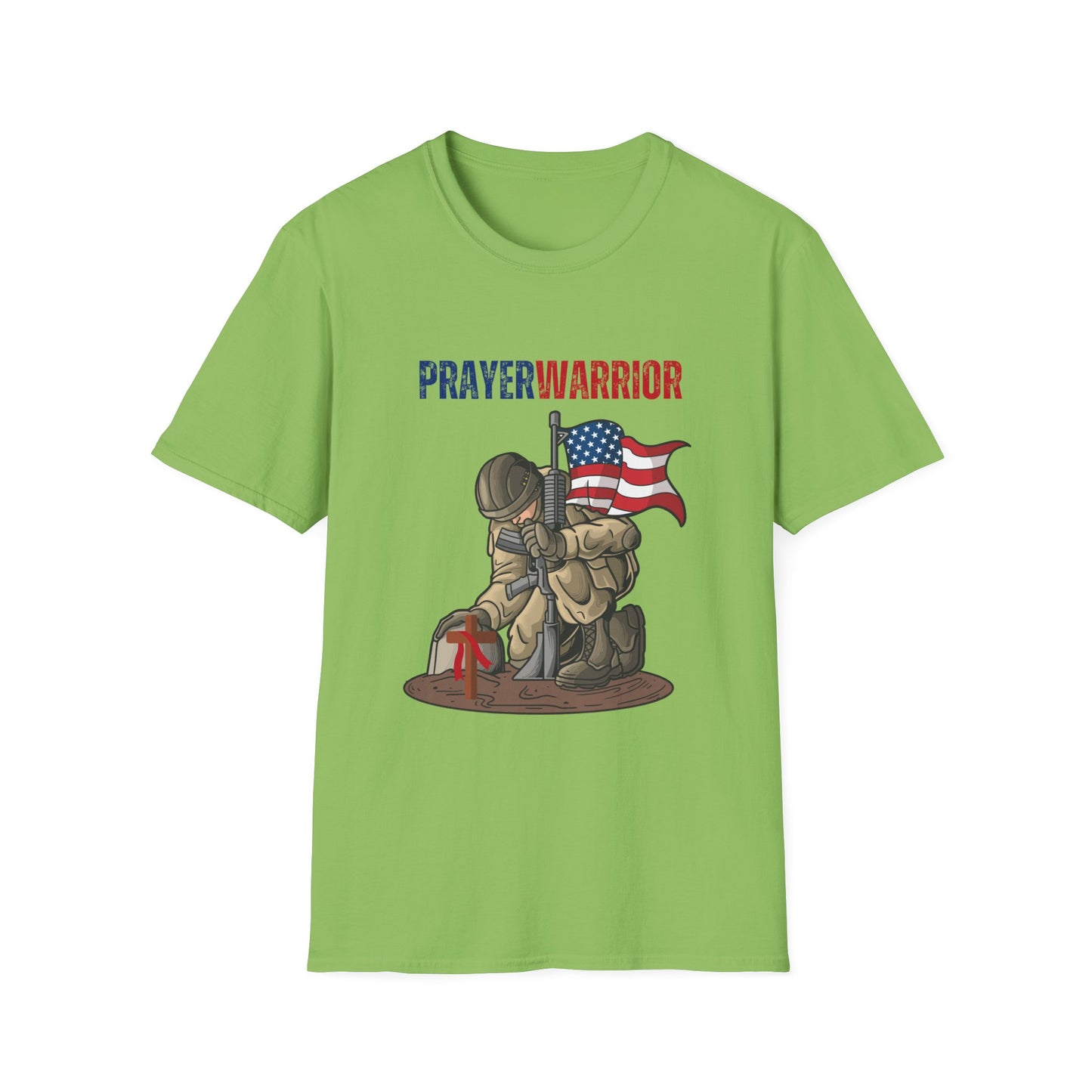 Prayer Warrior Soldier Men's Tshirt S-5XL - Sweet Baby Jeez Teez