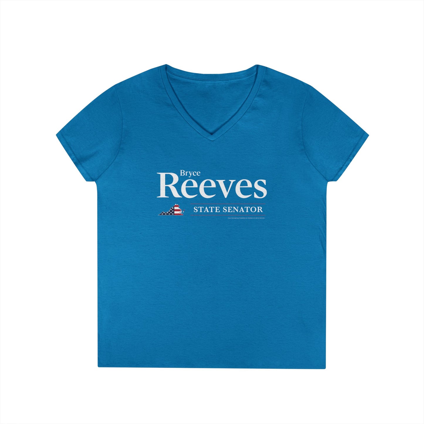 Bryce Reeves Logo Women's V-Neck T-Shirt - Sweet Baby Jeez Teez