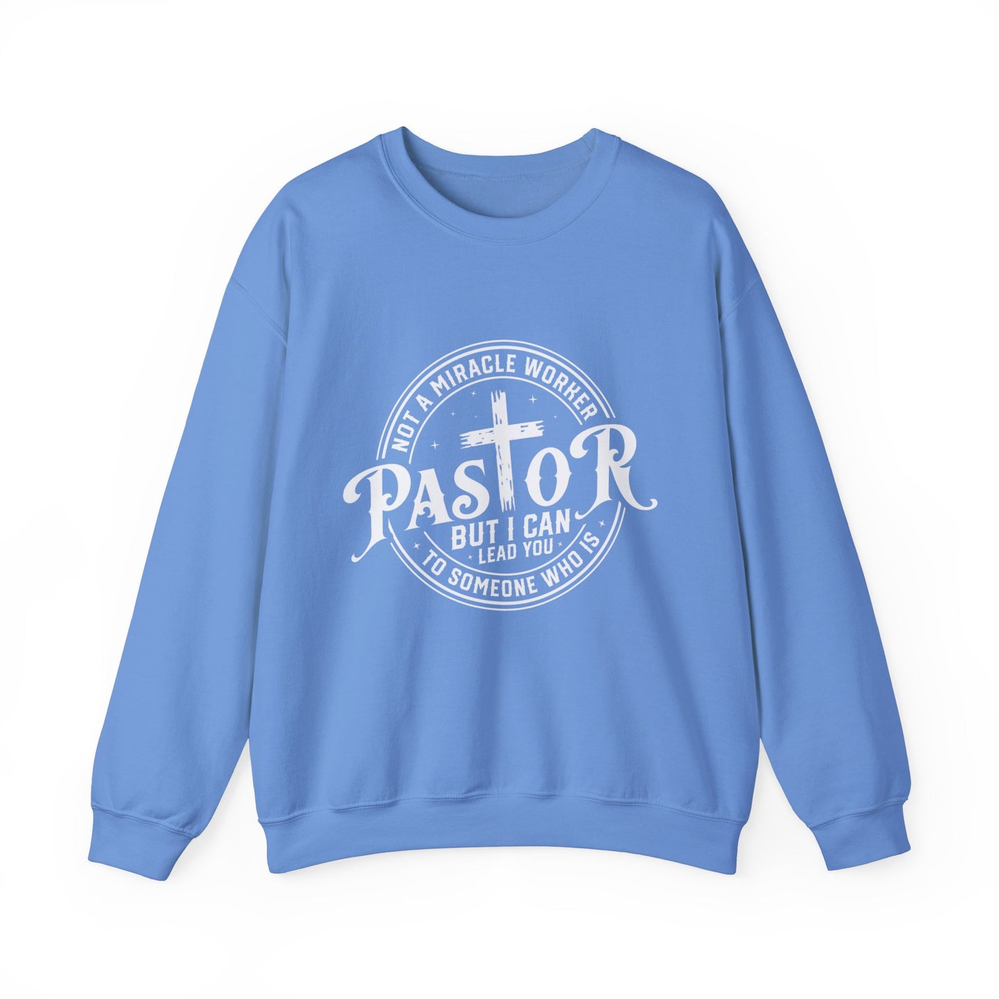 Pastor Women's Relaxed Sweatshirt (White Logo) - Sweet Baby Jeez Teez
