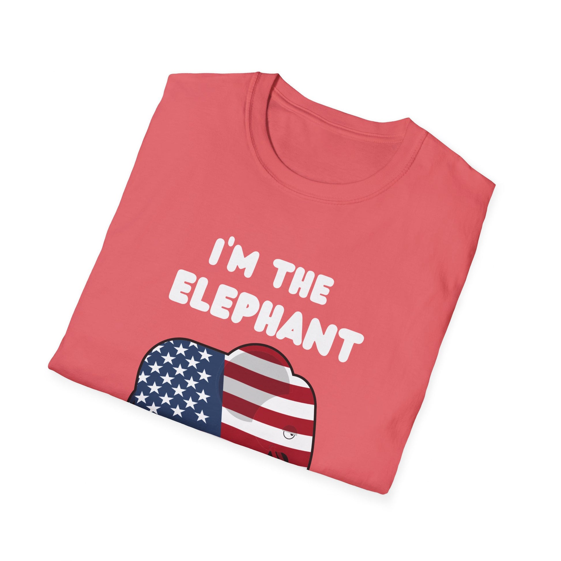 Elephant in Room Cartoon Women's Relaxed/Plus Tshirt (White Logo) - Sweet Baby Jeez Teez