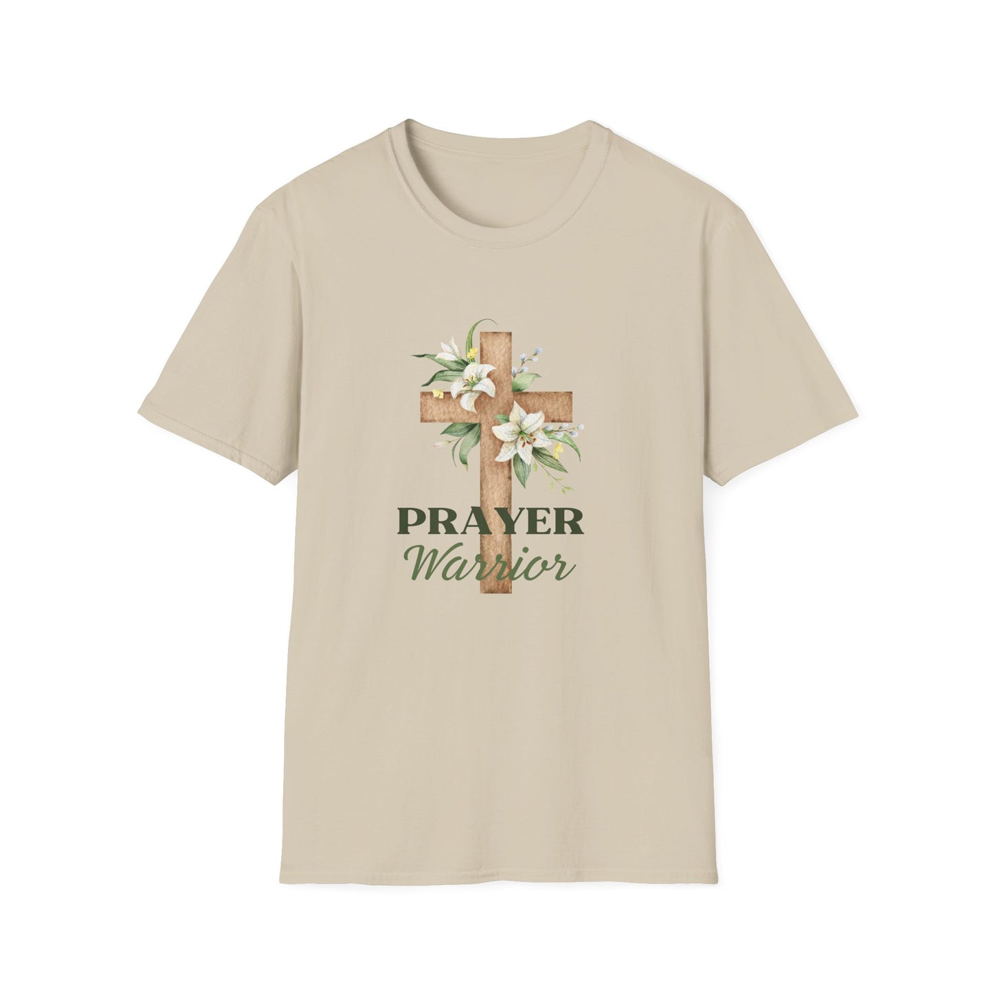 Prayer Warrior Women's Relaxed/Plus Tshirt (Lillies Logo) - Sweet Baby Jeez Teez