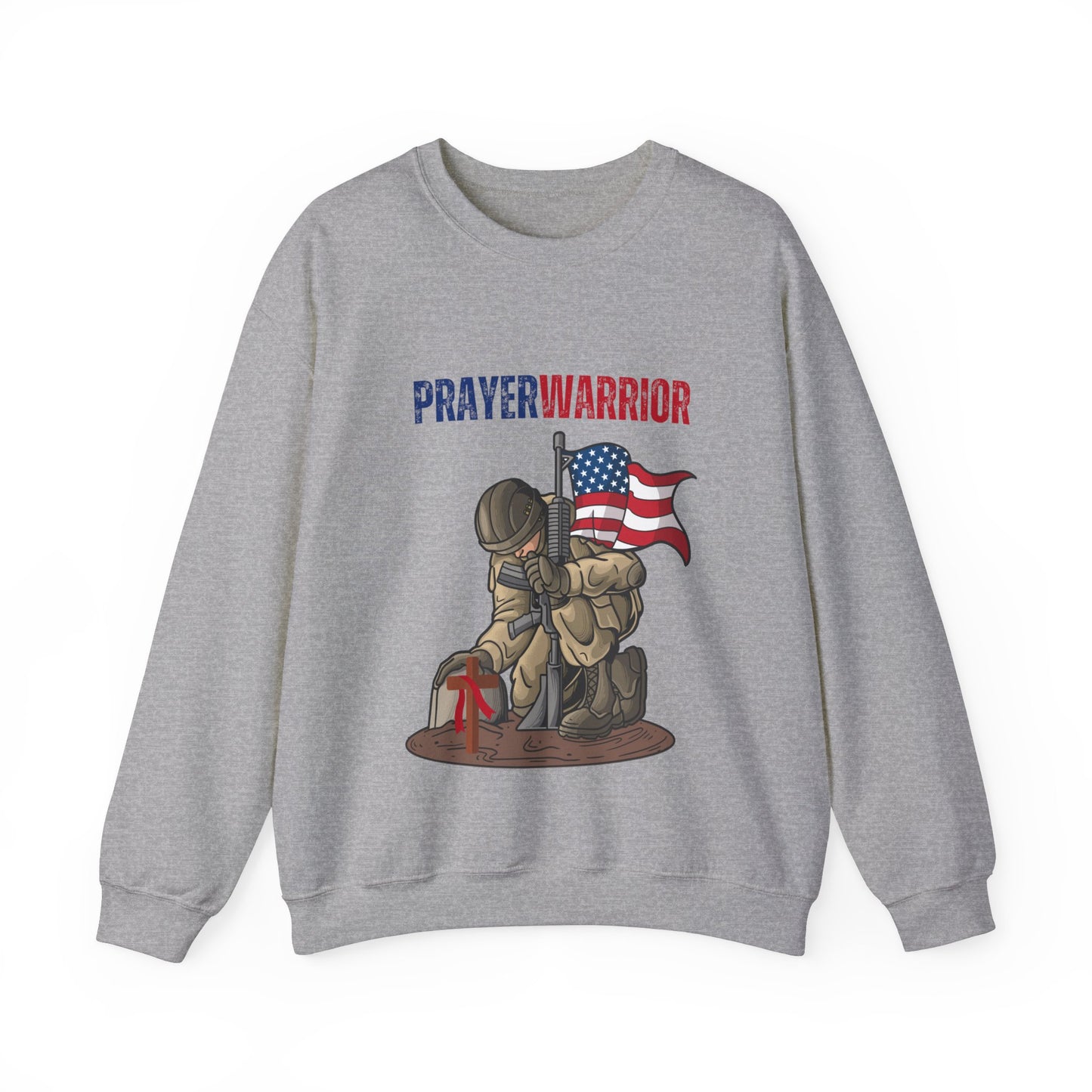 Prayer Warrior Soldier Men's Sweatshirt - Sweet Baby Jeez Teez