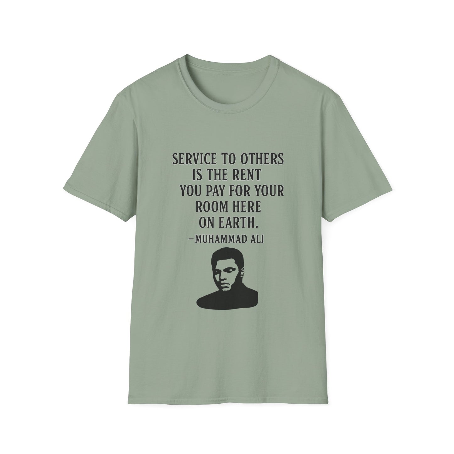 "Service to Others" Ali Unisex Softstyle Tshirt (IM Logo)