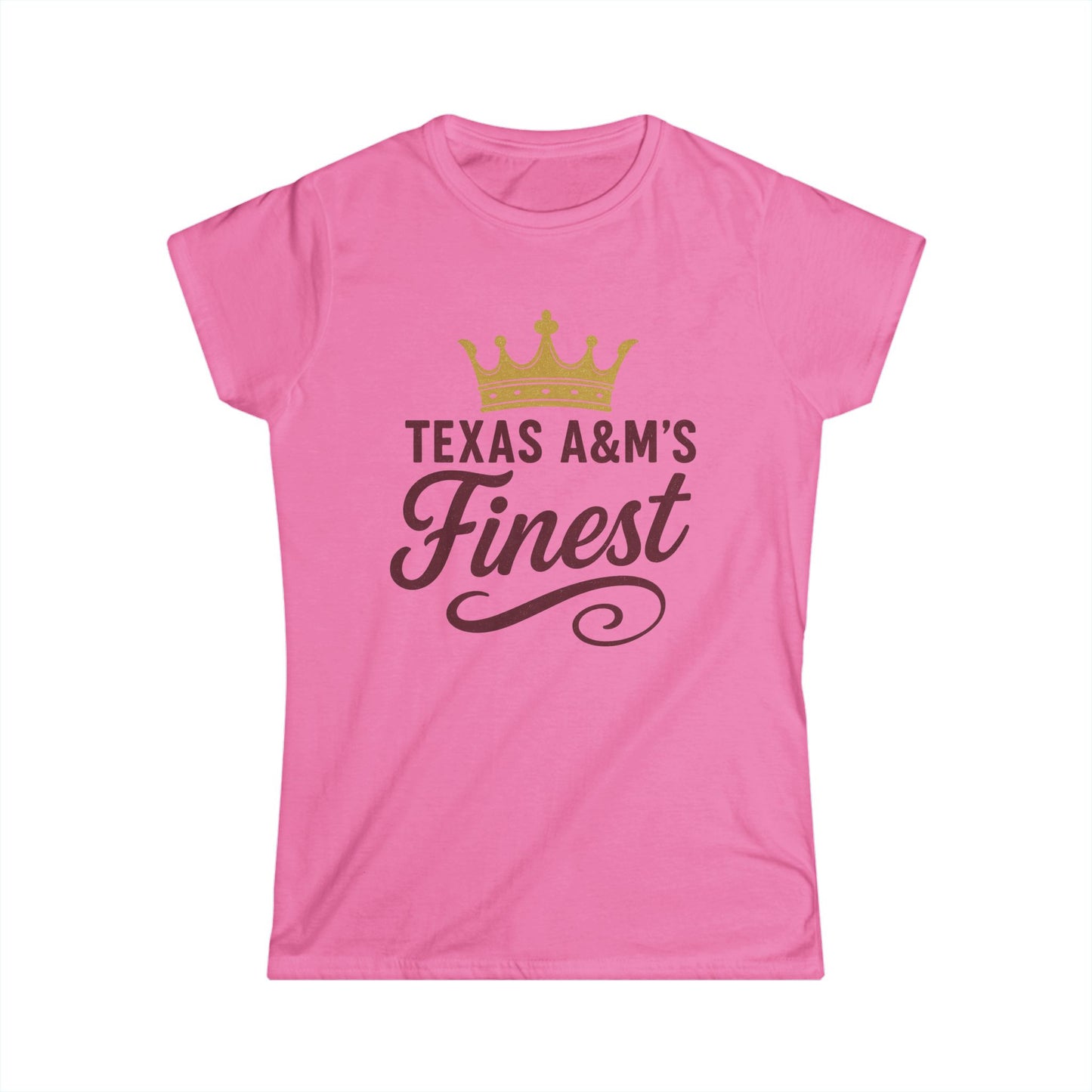 Texas A&M's Finest Women's Softstyle Tee - Sweet Baby Jeez Teez