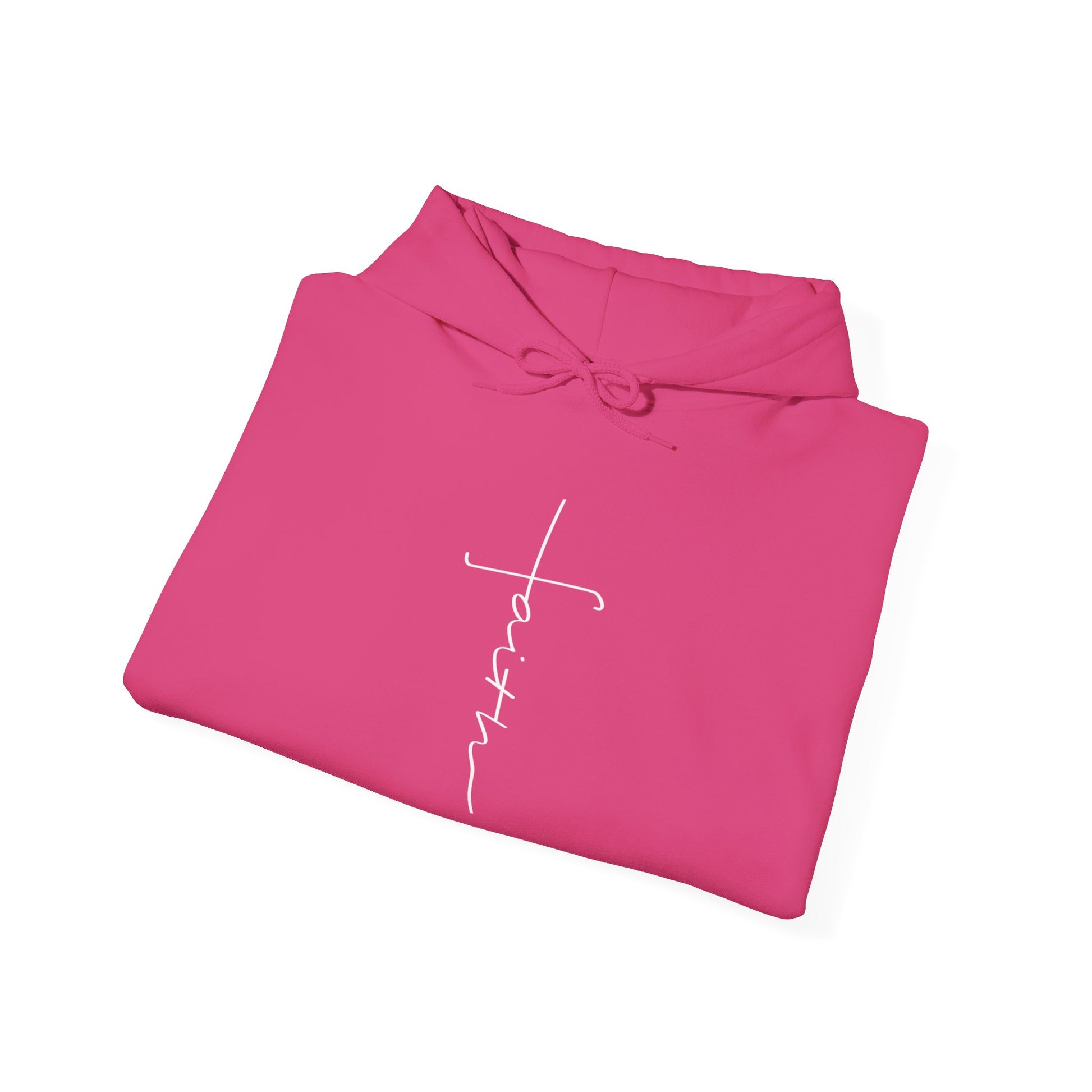 Cross Made From Faith Women's Hoodie (White) - Sweet Baby Jeez Teez
