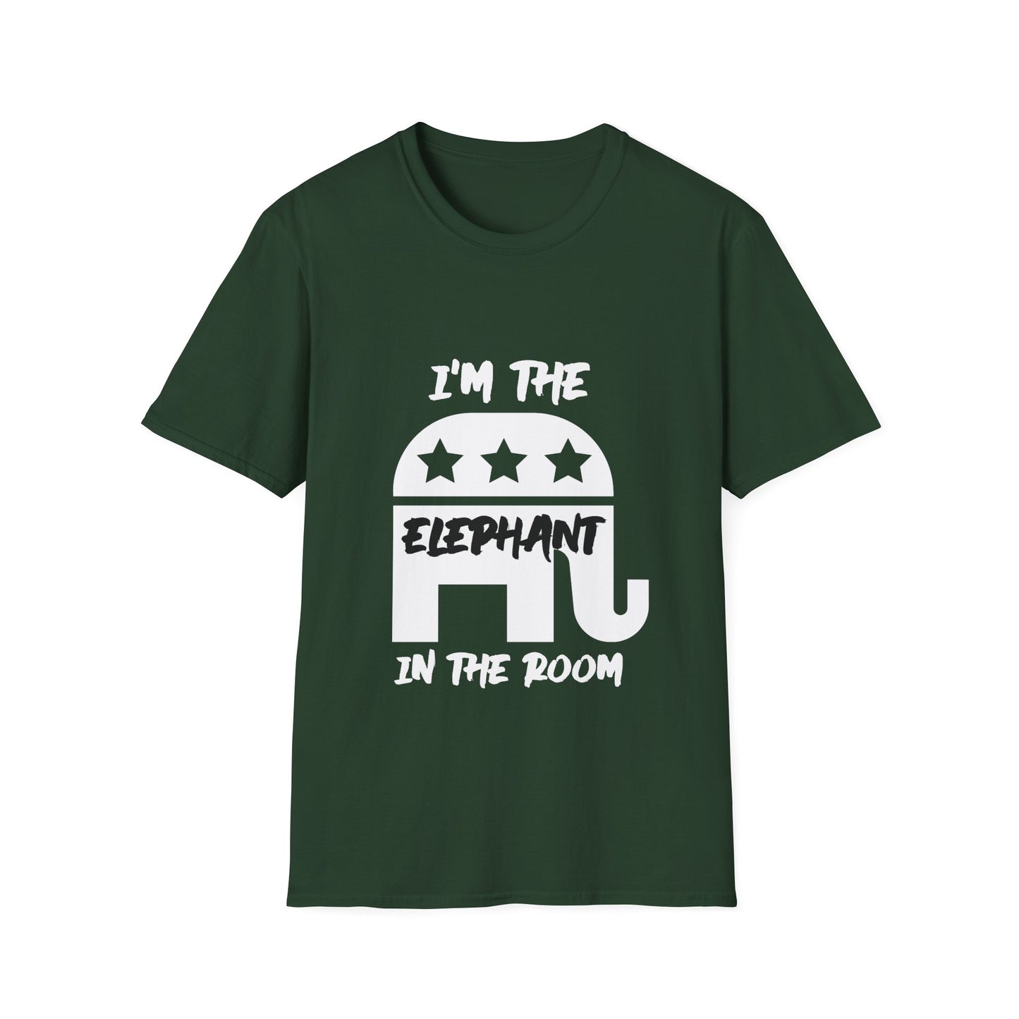 Elephant Men's Tshirt (White/Black Logo) - Sweet Baby Jeez Teez