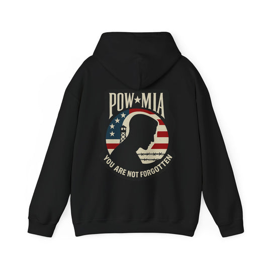 "POW MIA You are not Forgotten" Military Tribute Unisex Hoodie