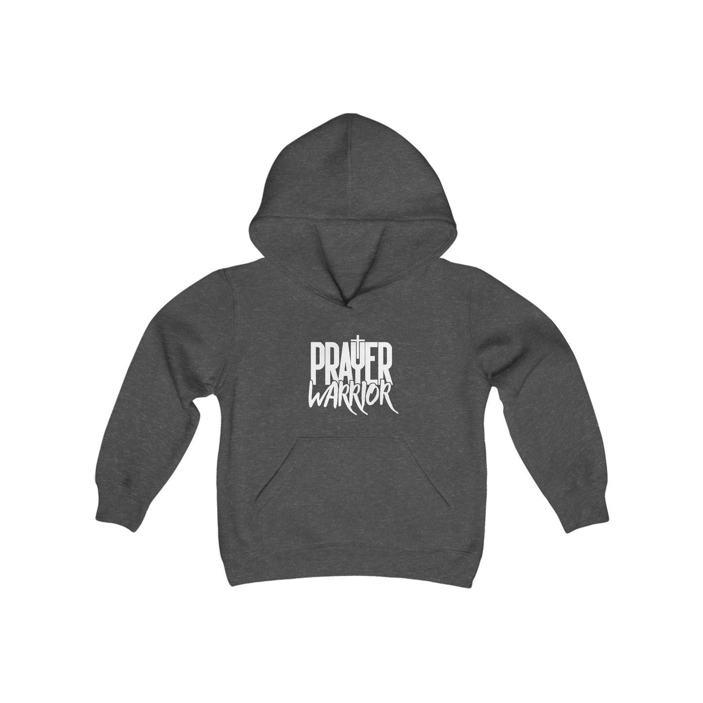 Prayer Warrior Boy's Hoodie (White Logo) - Sweet Baby Jeez Teez