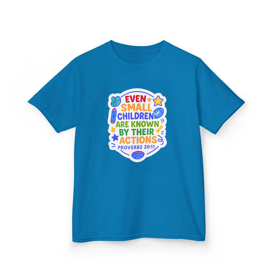 "Even Small Children" Christian Kid's Bible Verse Tshirt