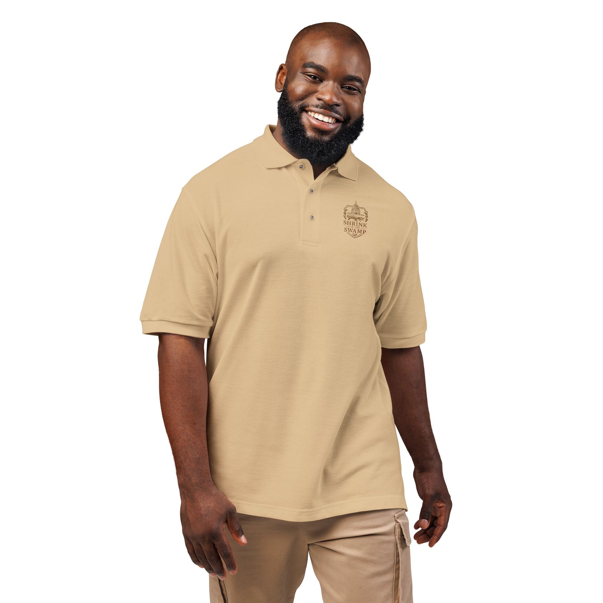 Shrink in the Swamp [TM] Logo Unisex Polo Shirt (Embroidery) - Sweet Baby Jeez Teez