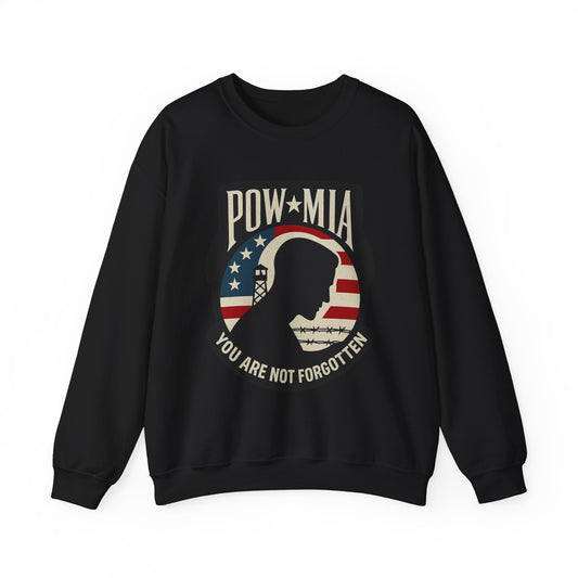"POW-MIA You are not Forgotten" Military Tribute Unisex Sweatshirt