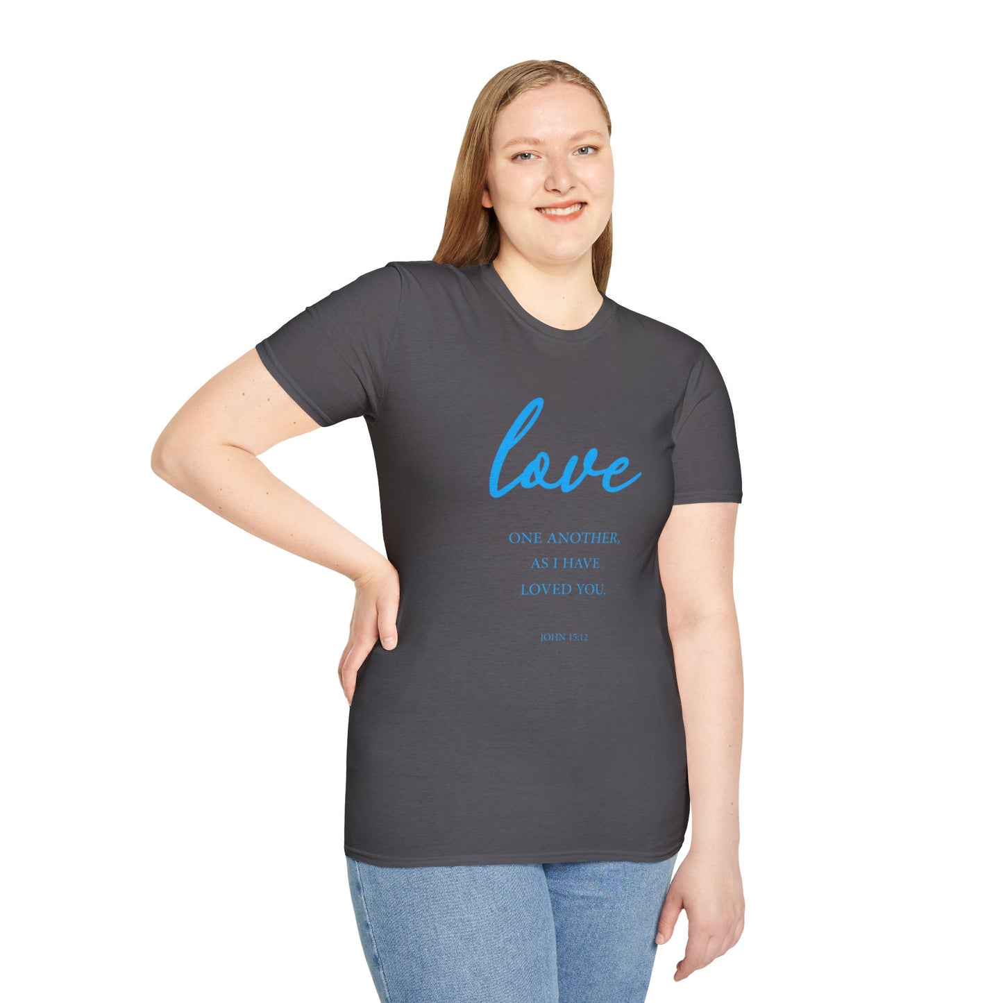 Love Women's Relaxed/Plus Tshirt (Aqua Logo) - Sweet Baby Jeez Teez