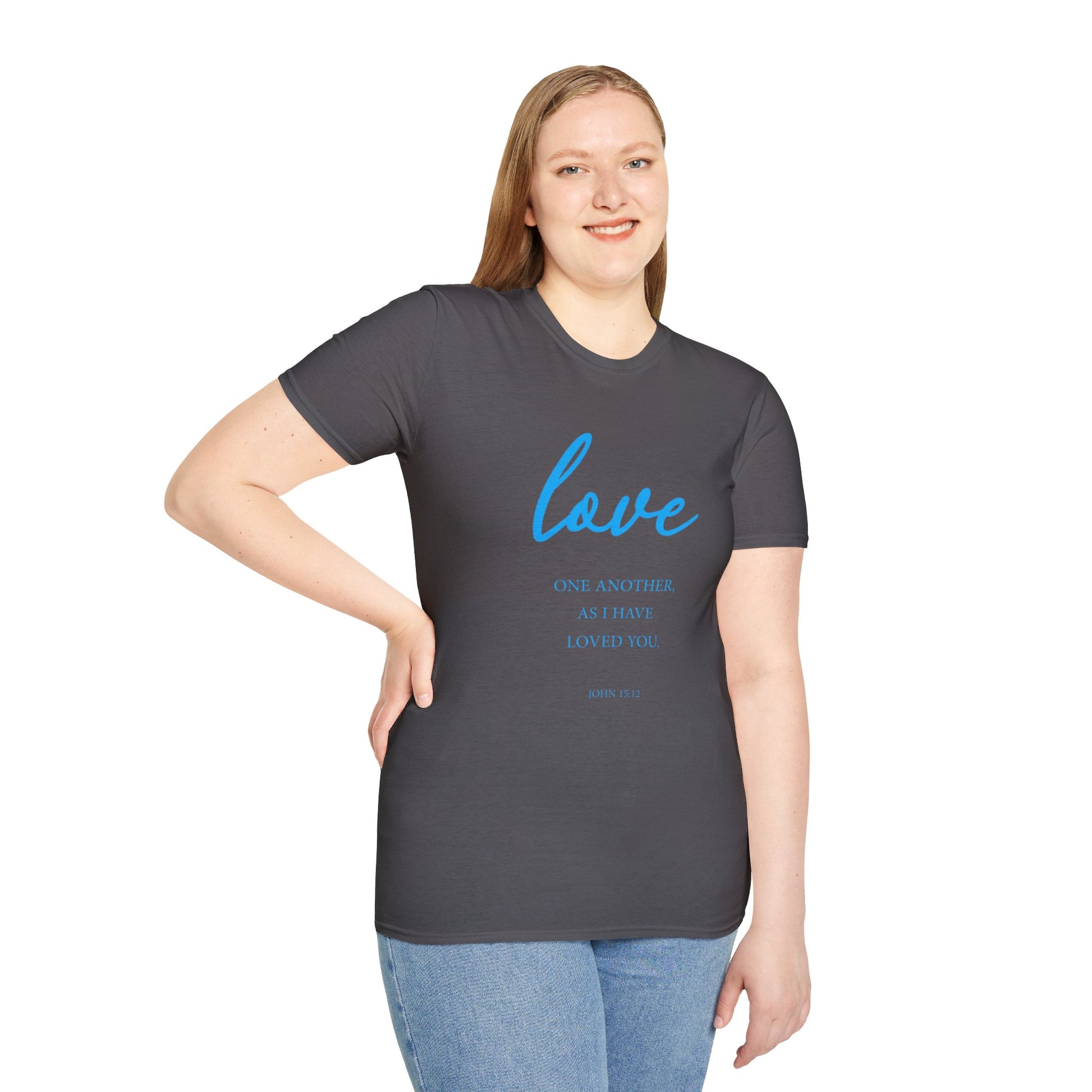 Love Women's Relaxed/Plus Tshirt (Aqua Logo) - Sweet Baby Jeez Teez