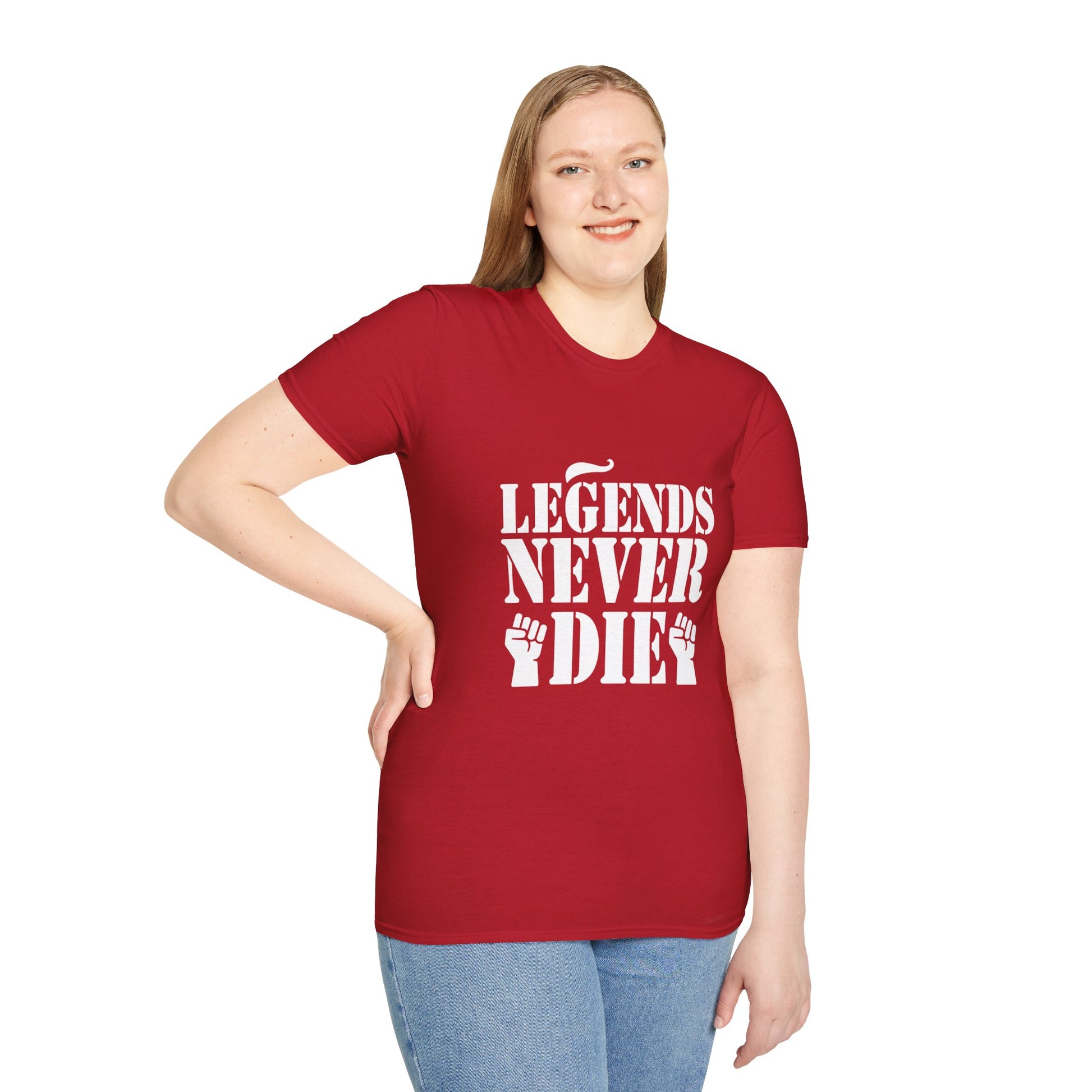 Legends Women's Relaxed/Plus Tshirt (White Logo) - Sweet Baby Jeez Teez