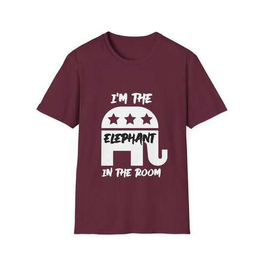Elephant Men's Tshirt (White/Black Logo) - Sweet Baby Jeez Teez