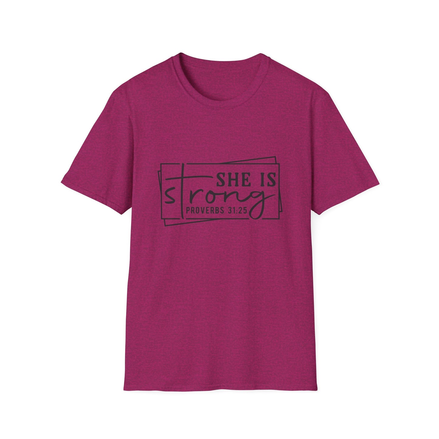 She is Strong Women's Relaxed/Plus Tshirt (Box Logo) - Sweet Baby Jeez Teez