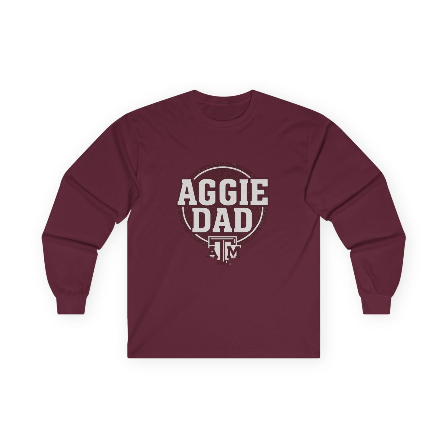 Aggie Dad Texas A&M Men's Long Sleeve Tshirt - Sweet Baby Jeez Teez