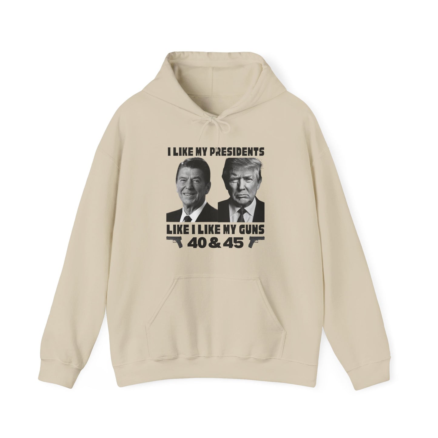 I Like My Presidents Men's Hoodie (Black Logo) - Sweet Baby Jeez Teez