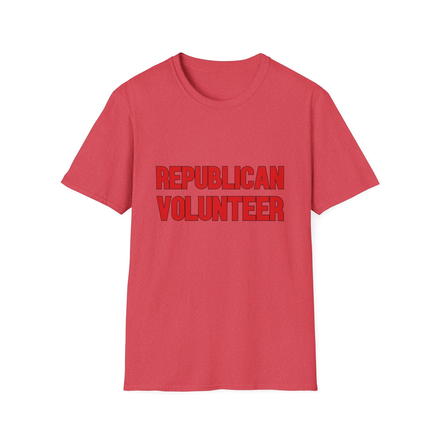 Republican Volunteer Unisex Tshirt (Red Logo) - Sweet Baby Jeez Teez