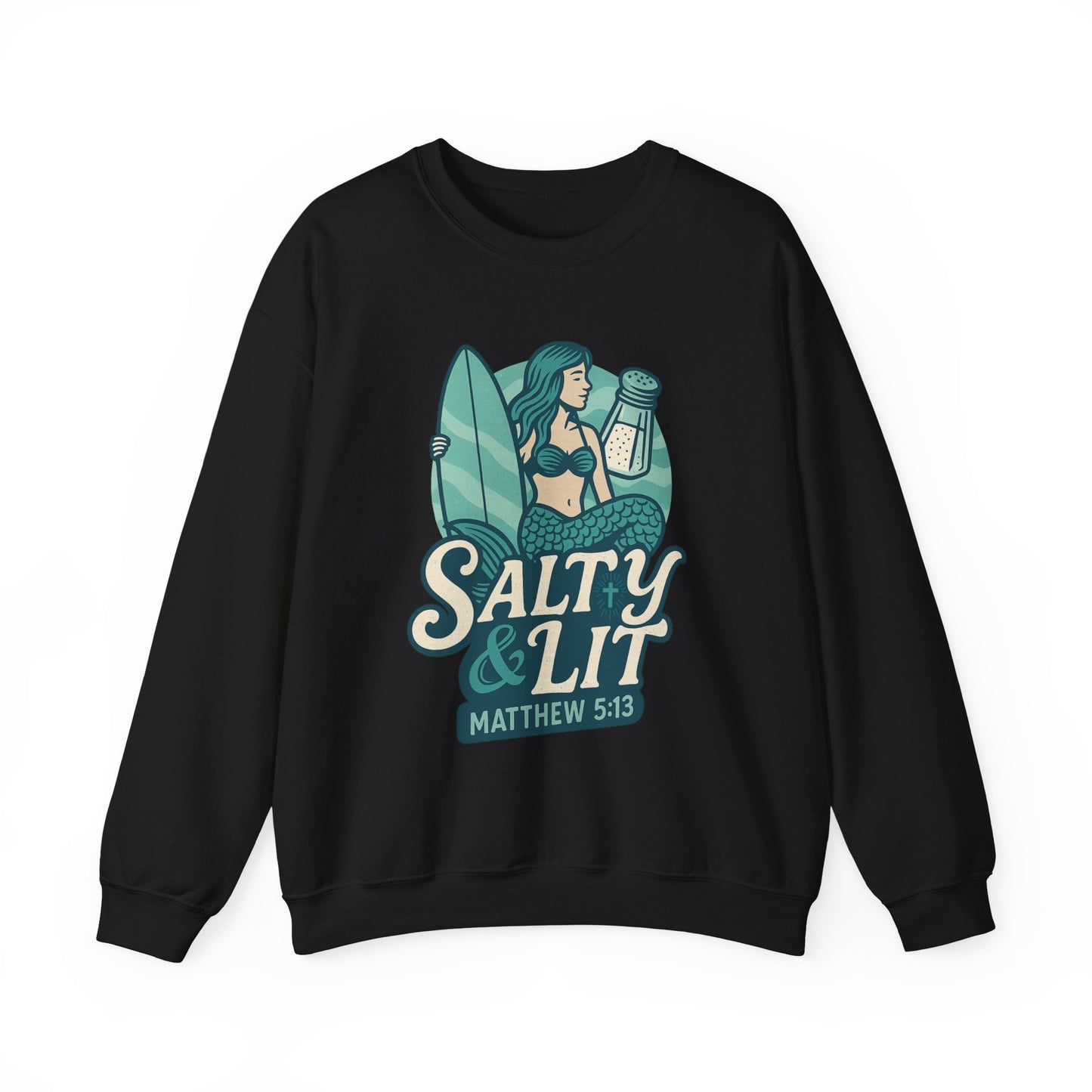 "Salty & Lit" Christian Women's Scripture Sweatshirt