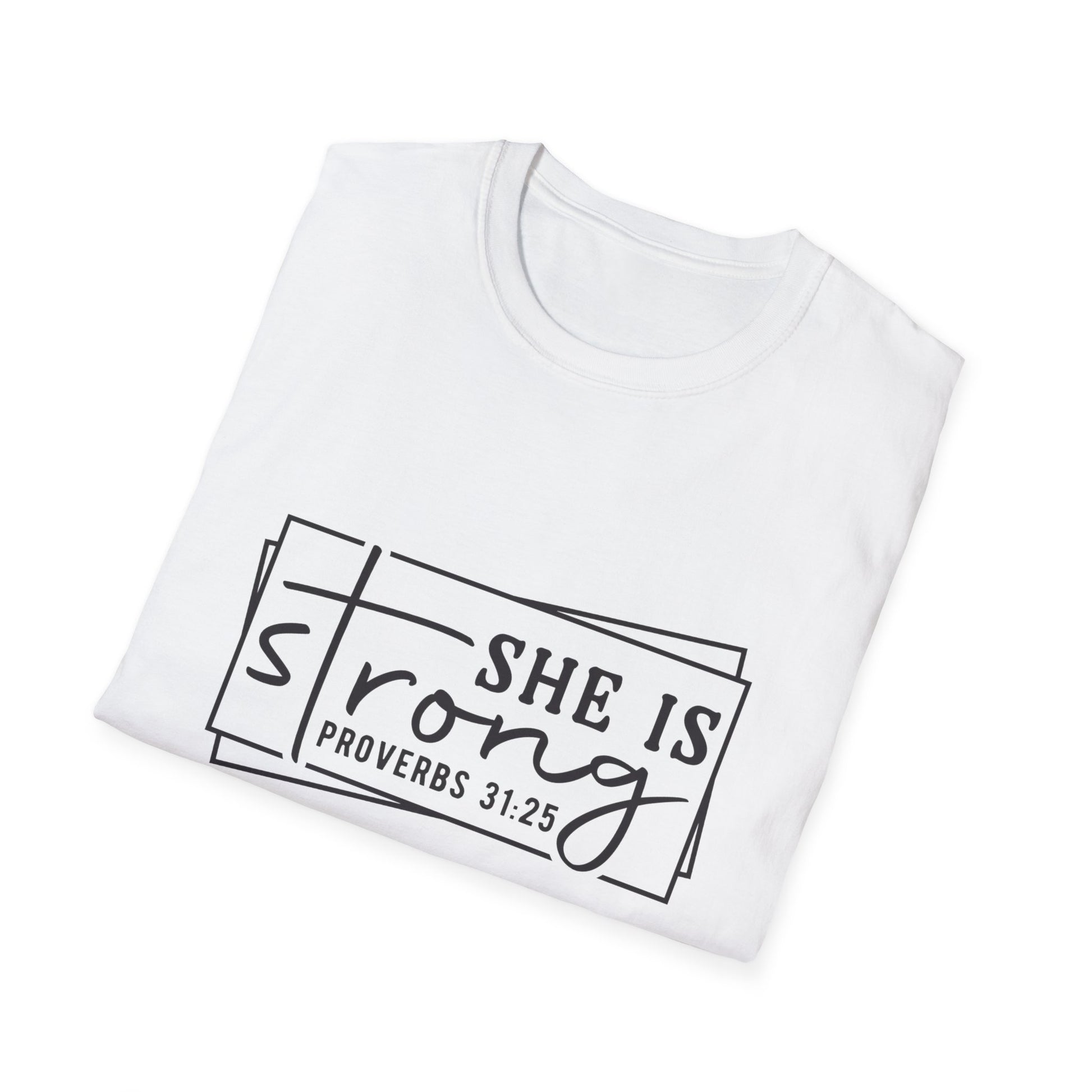 She is Strong Women's Relaxed/Plus Tshirt (Box Logo) - Sweet Baby Jeez Teez