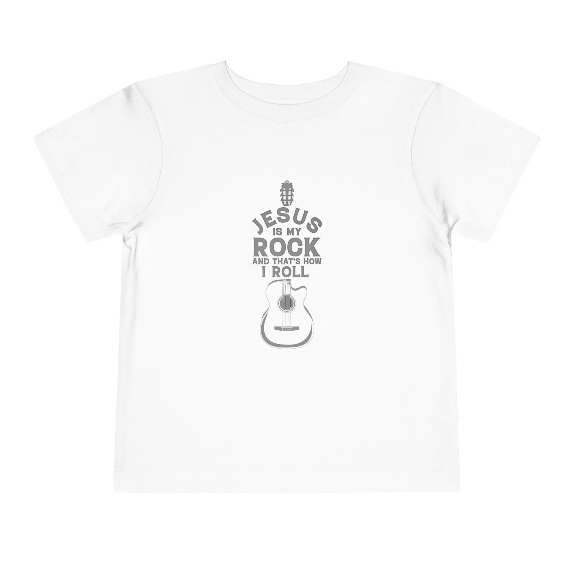 Jesus is My Rock Toddler Tshirt (Gray Logo) - Sweet Baby Jeez Teez