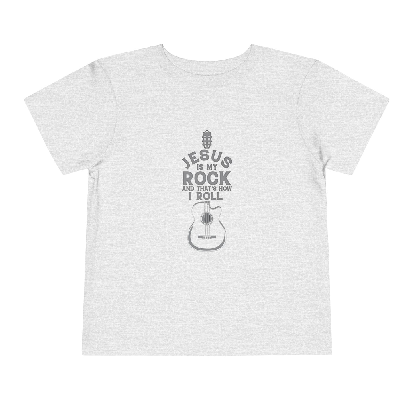 Jesus is My Rock Toddler Tshirt (Gray Logo) - Sweet Baby Jeez Teez