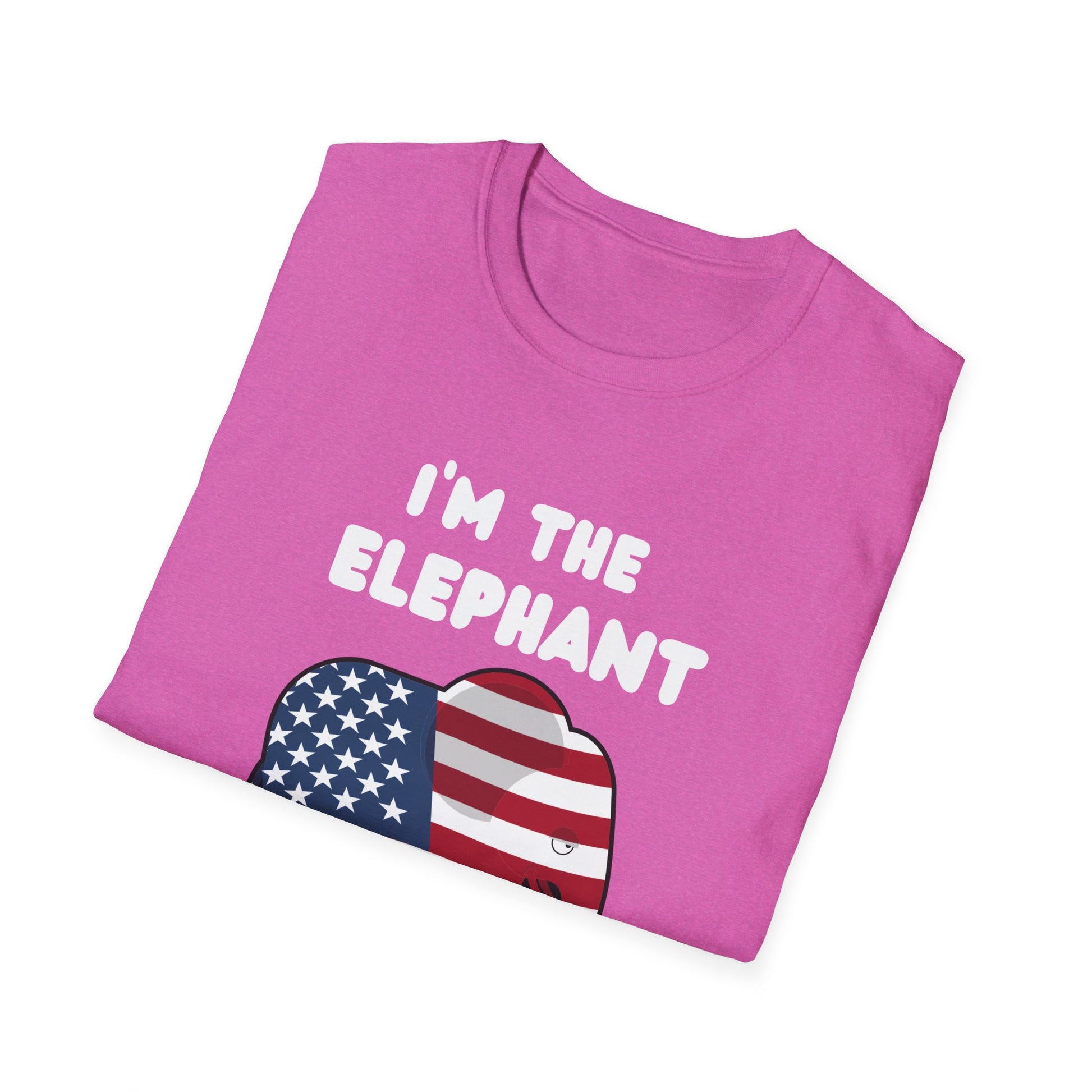 Elephant in Room Cartoon Women's Relaxed/Plus Tshirt (White Logo) - Sweet Baby Jeez Teez