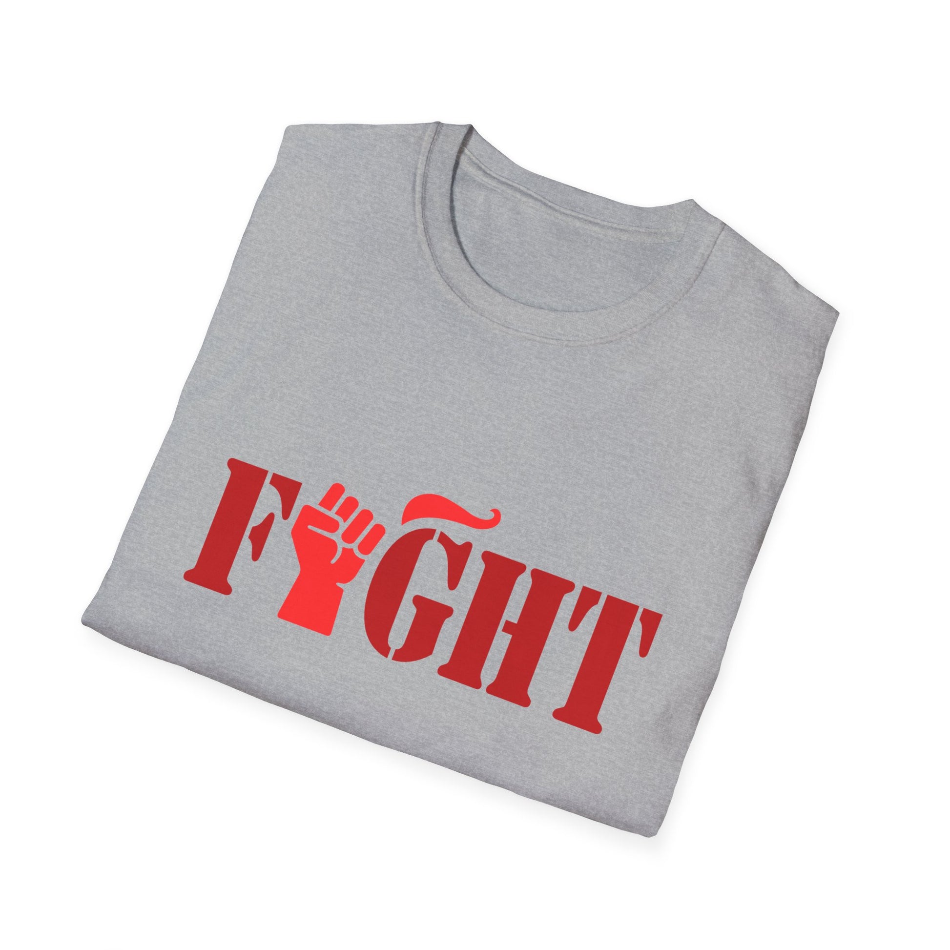 Fight Women's Relaxed/Plus Tshirt (Red Fist Logo) - Sweet Baby Jeez Teez