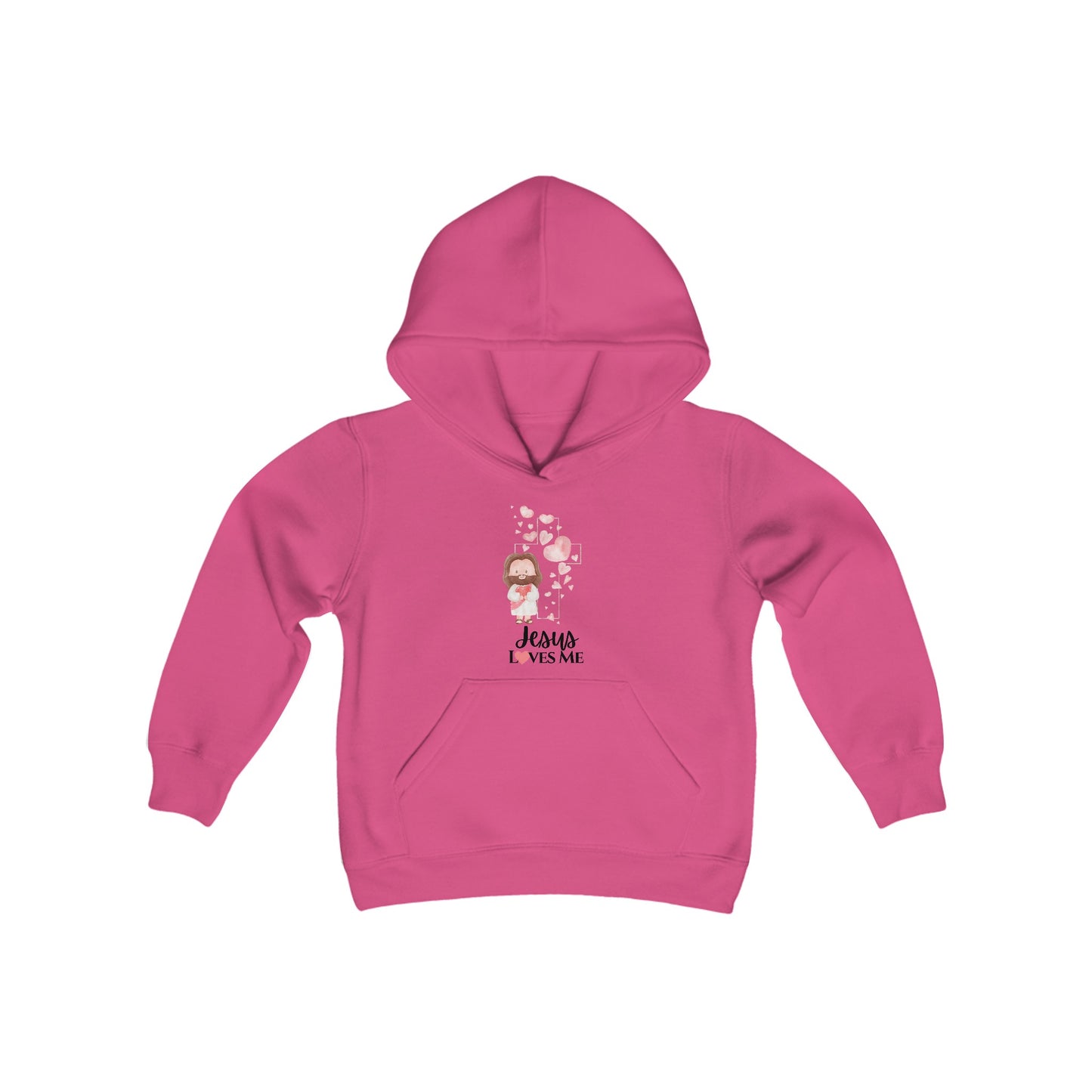 Jesus Loves Me Girl's Hoodie Sweatshirt - Sweet Baby Jeez Teez