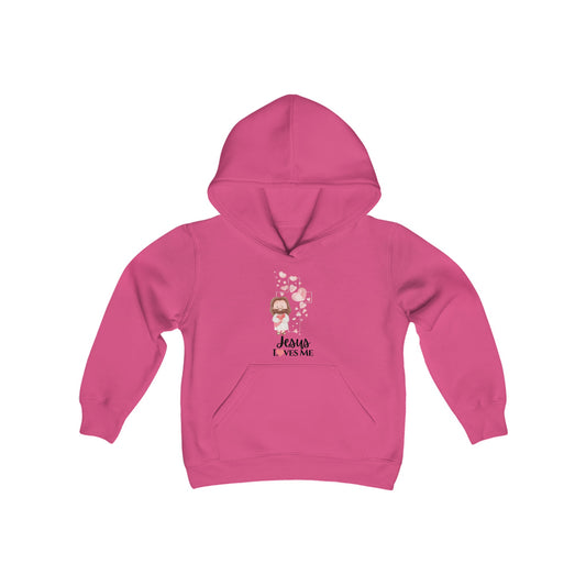Jesus Loves Me Girl's Hoodie Sweatshirt - Sweet Baby Jeez Teez