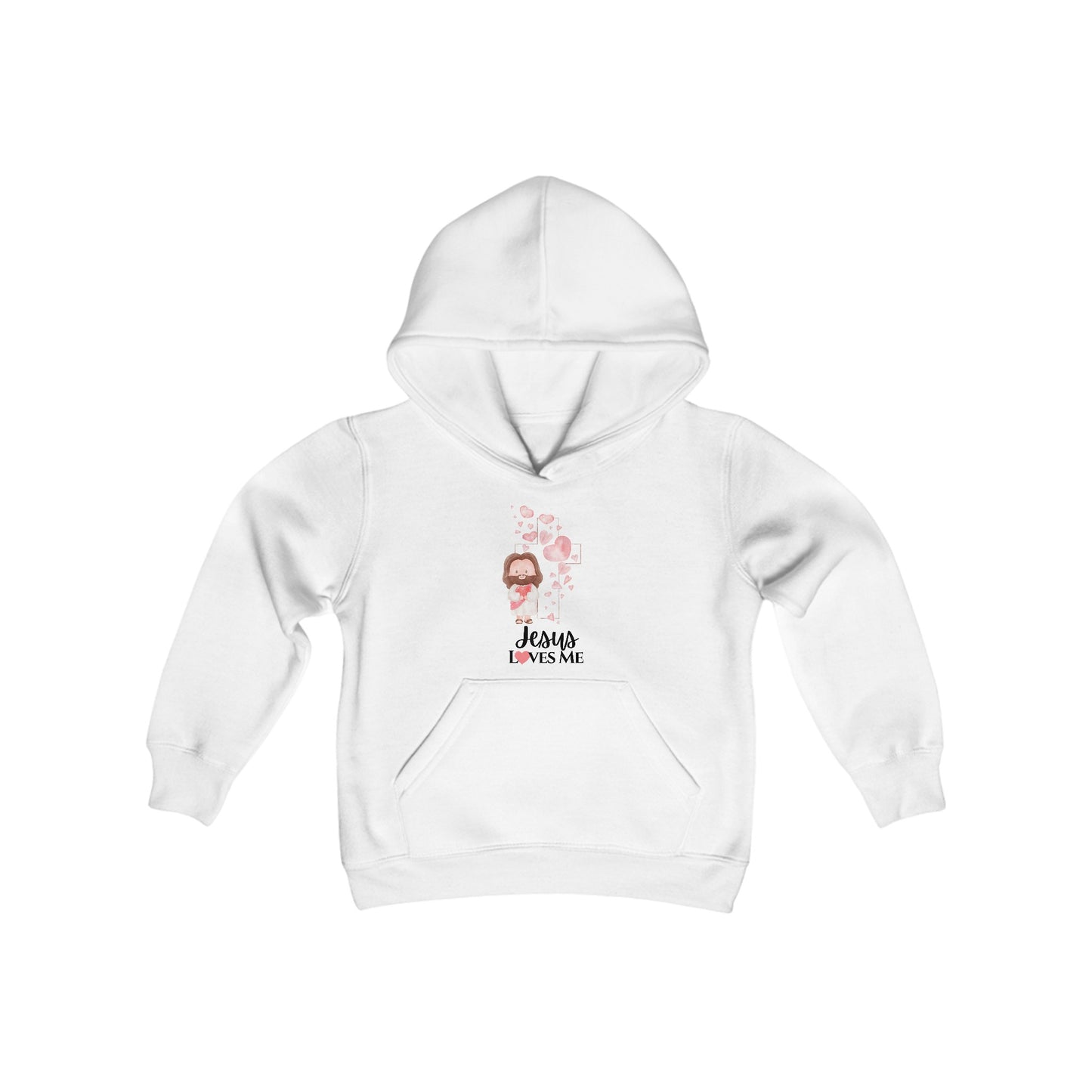 Jesus Loves Me Girl's Hoodie Sweatshirt - Sweet Baby Jeez Teez