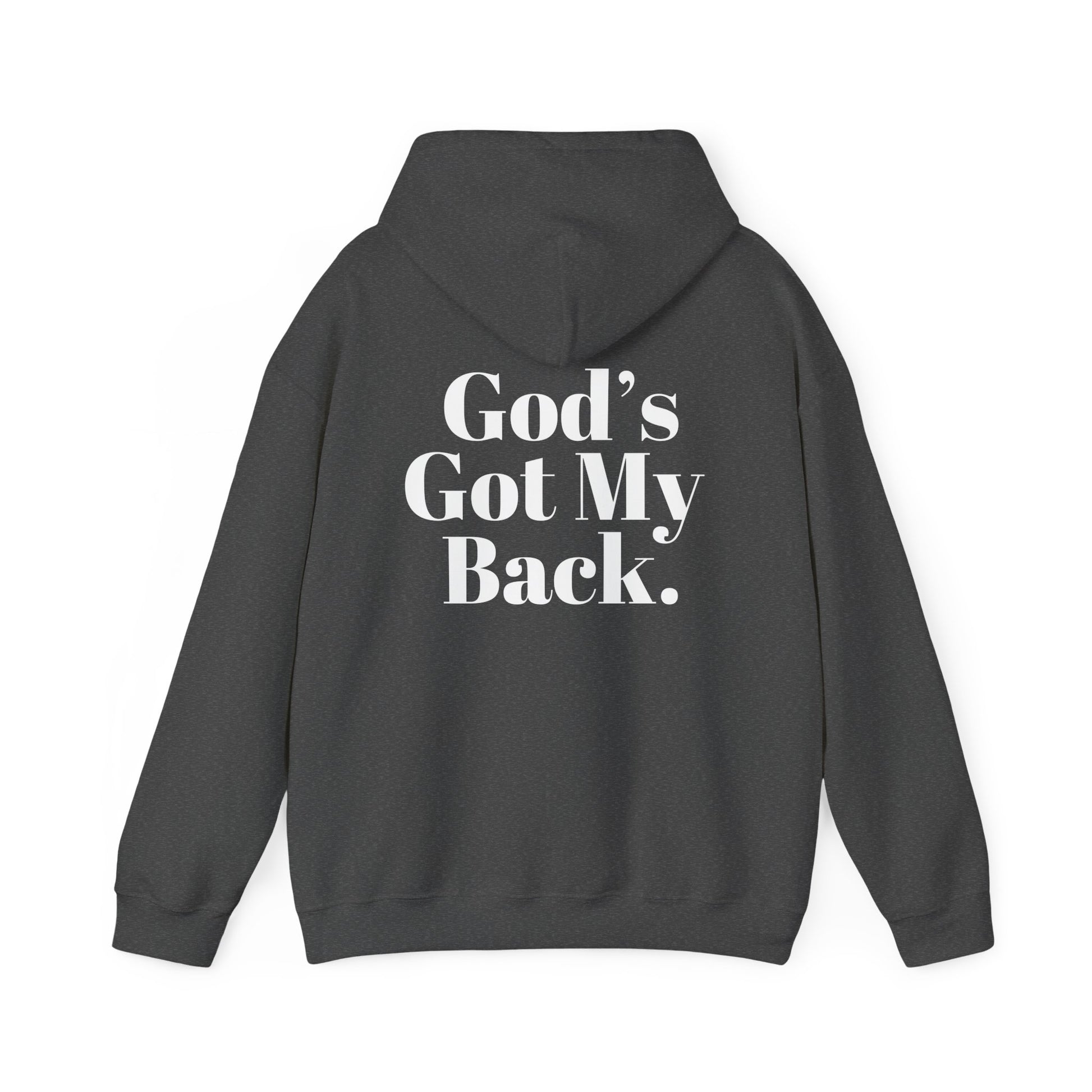 God's Got My Back Men's Hoodie (White Logo) - Sweet Baby Jeez Teez