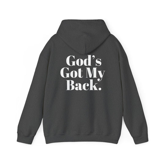 God's Got My Back Men's Hoodie (White Logo) - Sweet Baby Jeez Teez